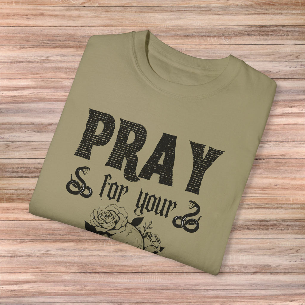 Pray for Your Enemies Skull Tshirt