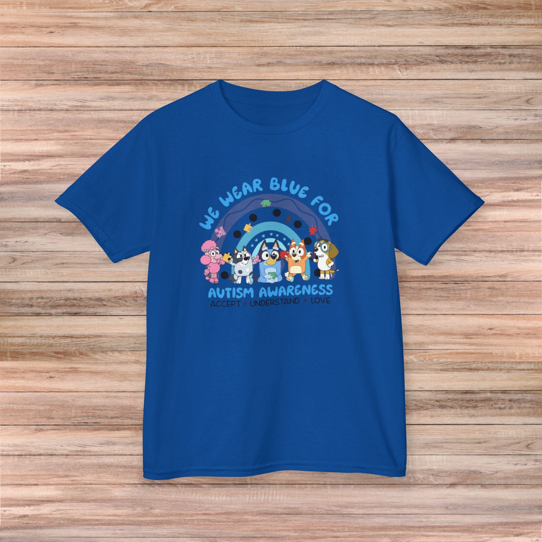 We Wear Blue for Acceptance & Love Youth Tshirt