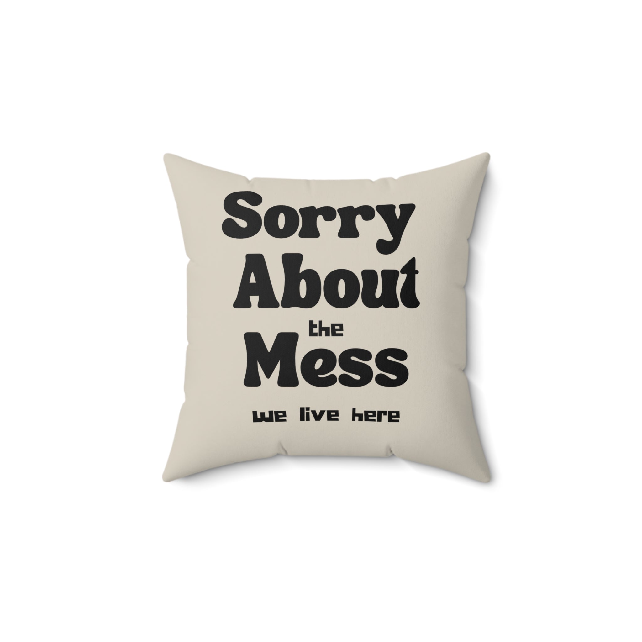Sorry About the Mess Pillow