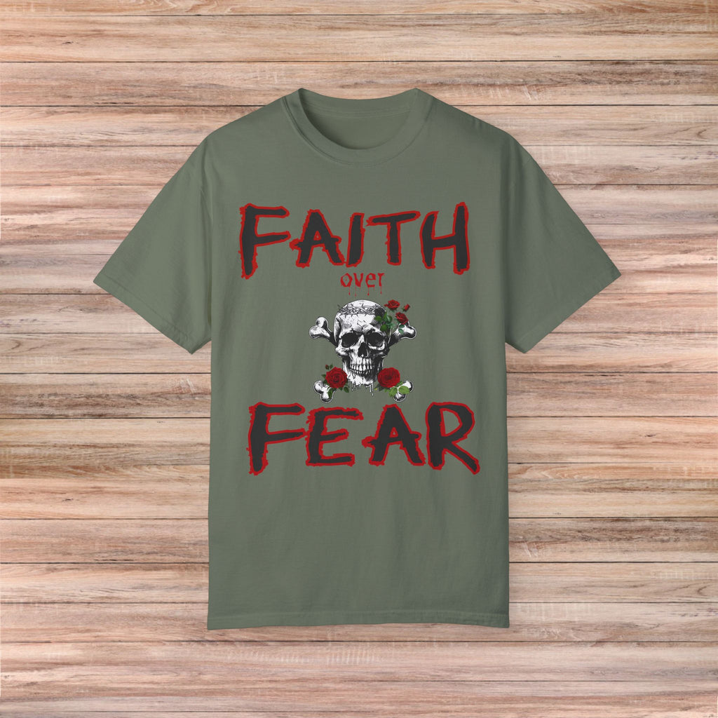 FAITH over FEAR Skull Tshirt