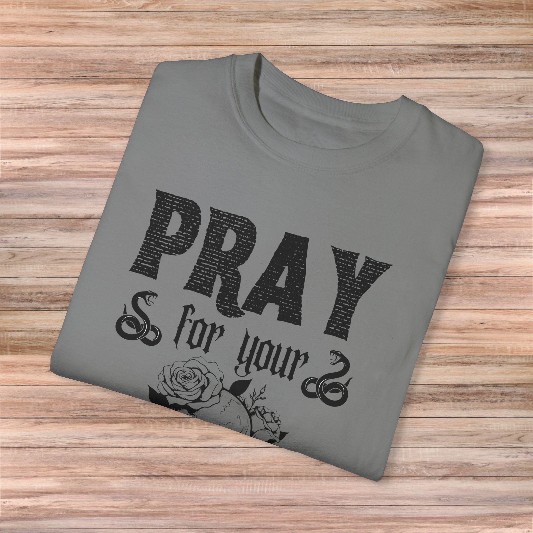Pray for Your Enemies Skull Tshirt
