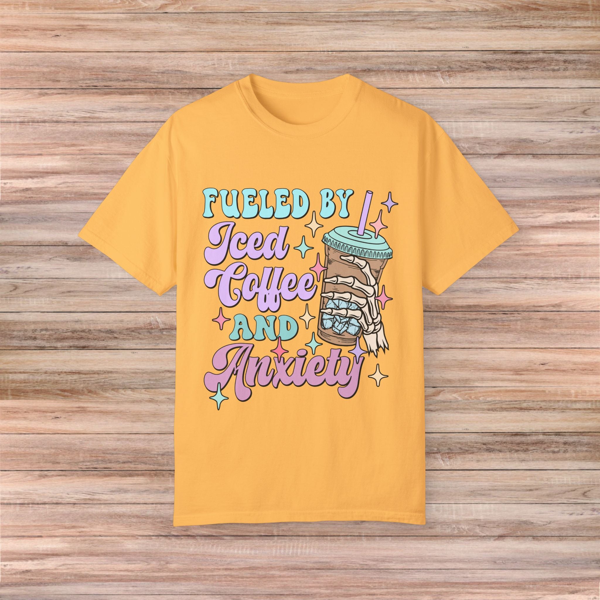Fueled by Iced Coffee and Anxiety Tshirt
