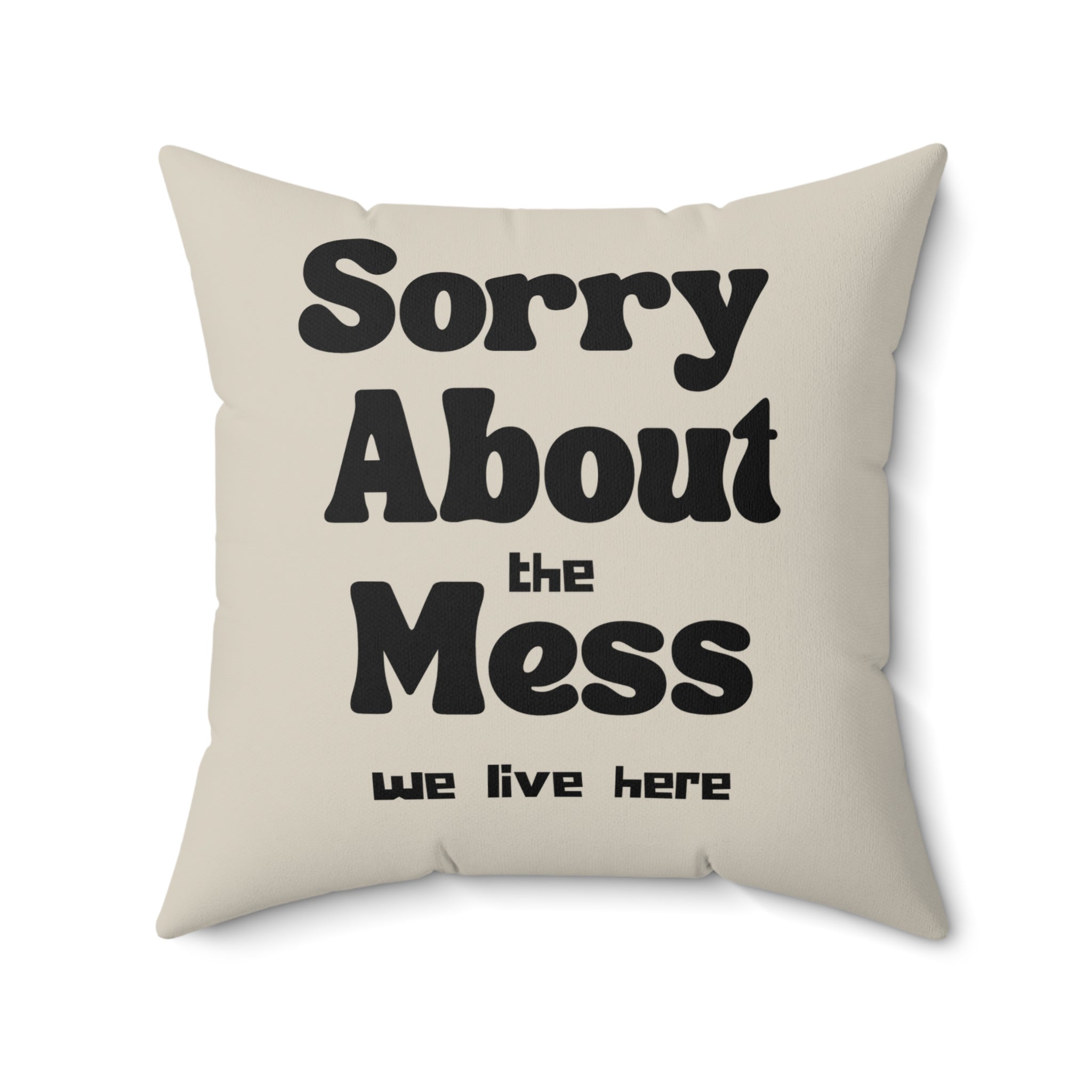 Sorry About the Mess Pillow