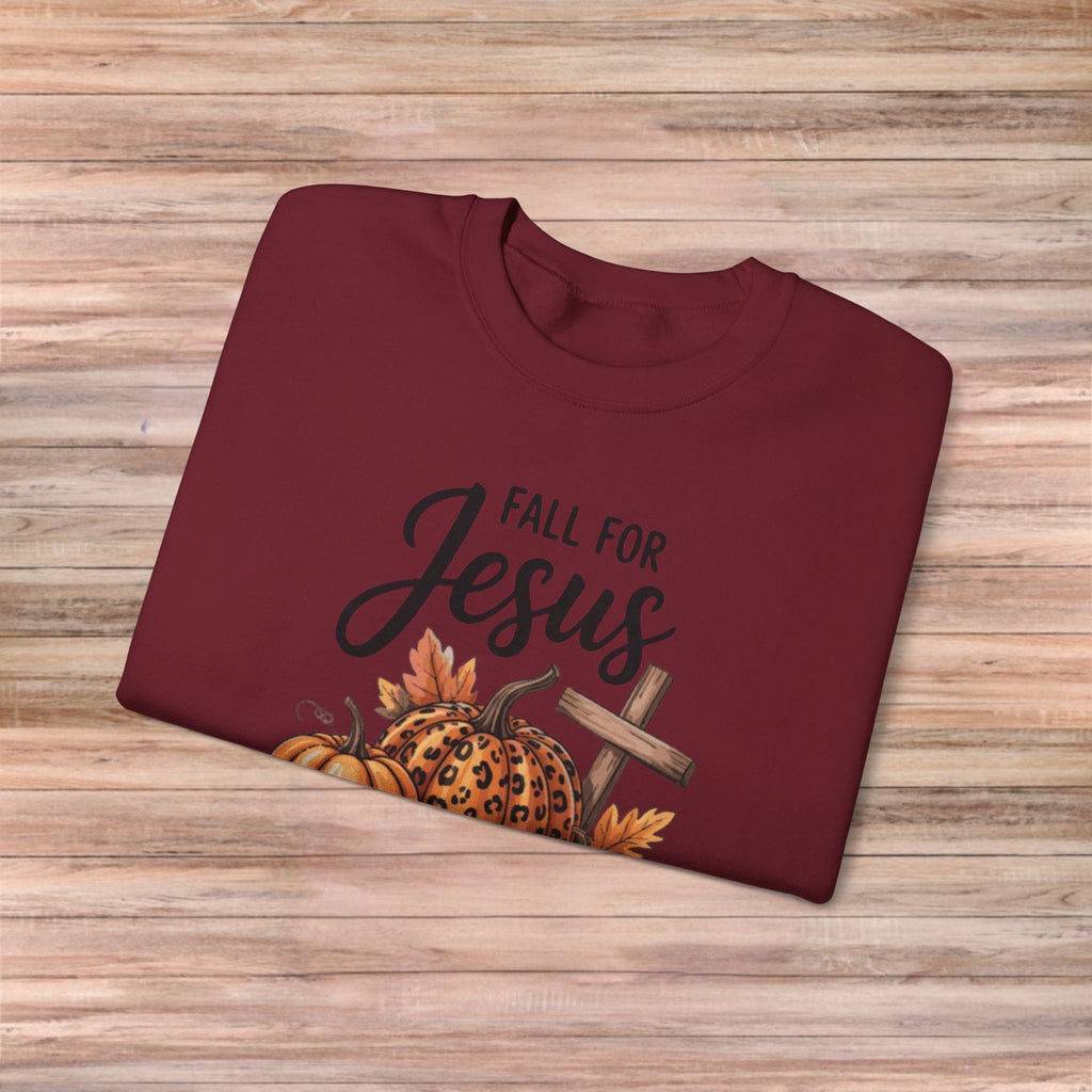 Fall For Jesus He Never Leaves Sweater