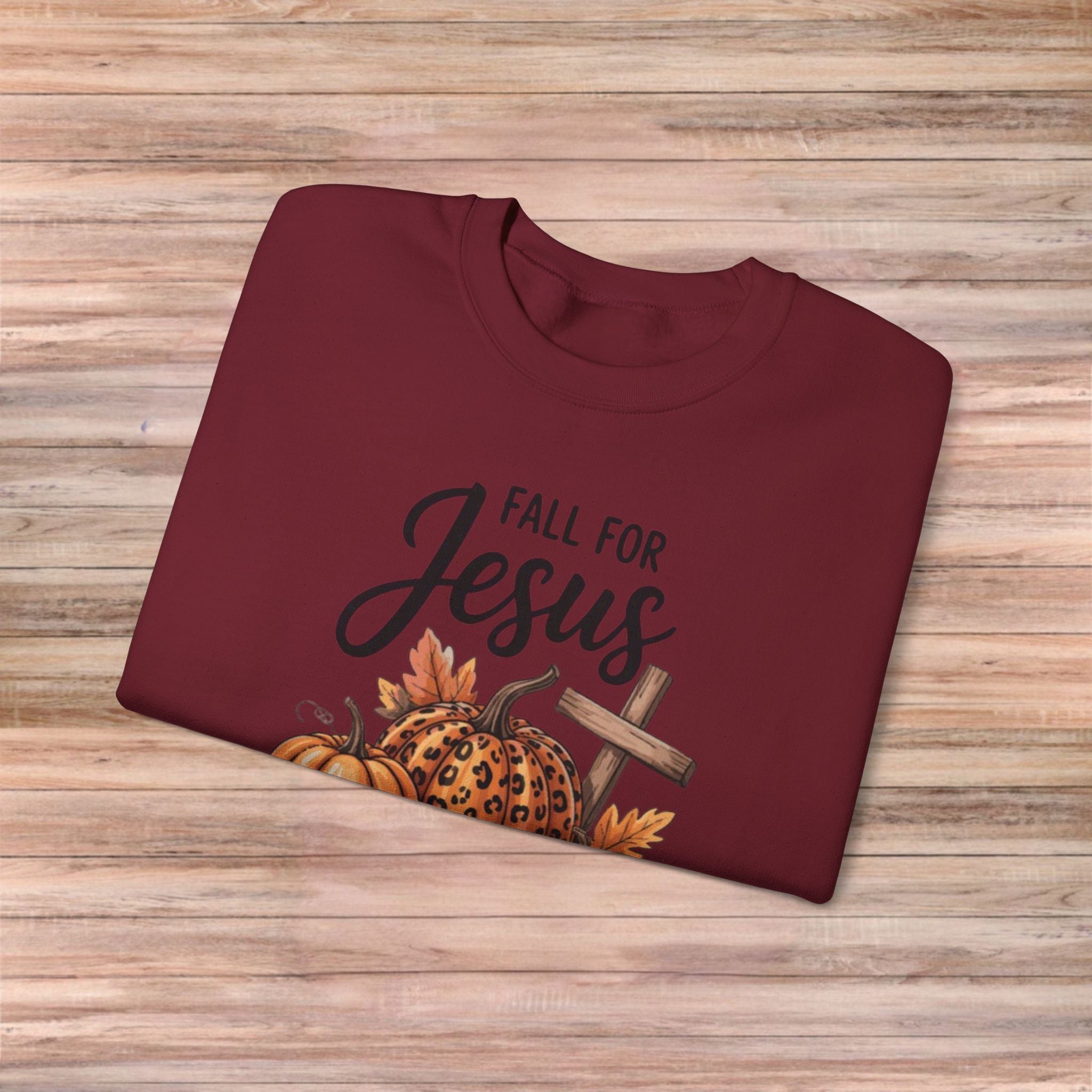 Fall For Jesus He Never Leaves Sweater