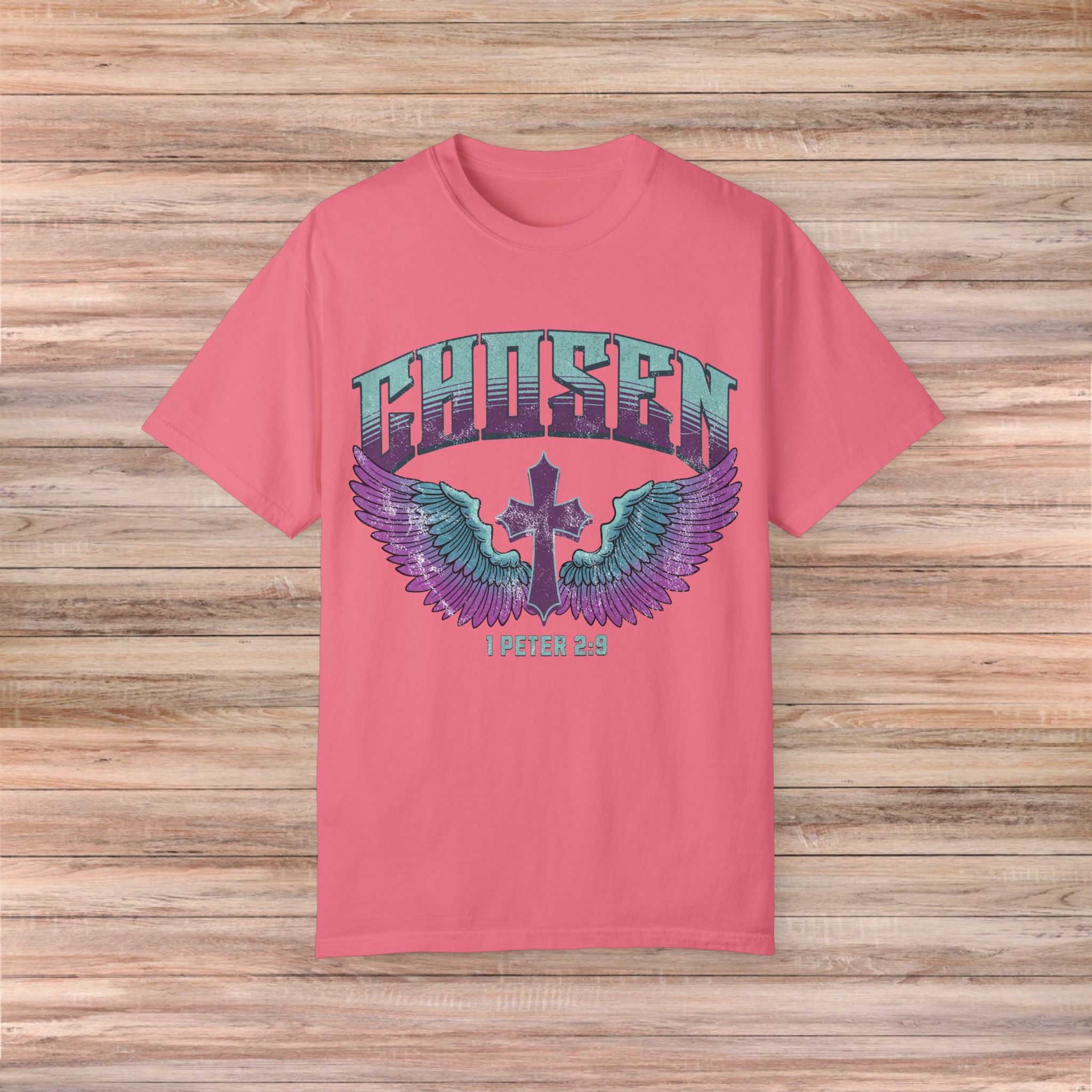 Chosen' with Wings & Cross Tshirt