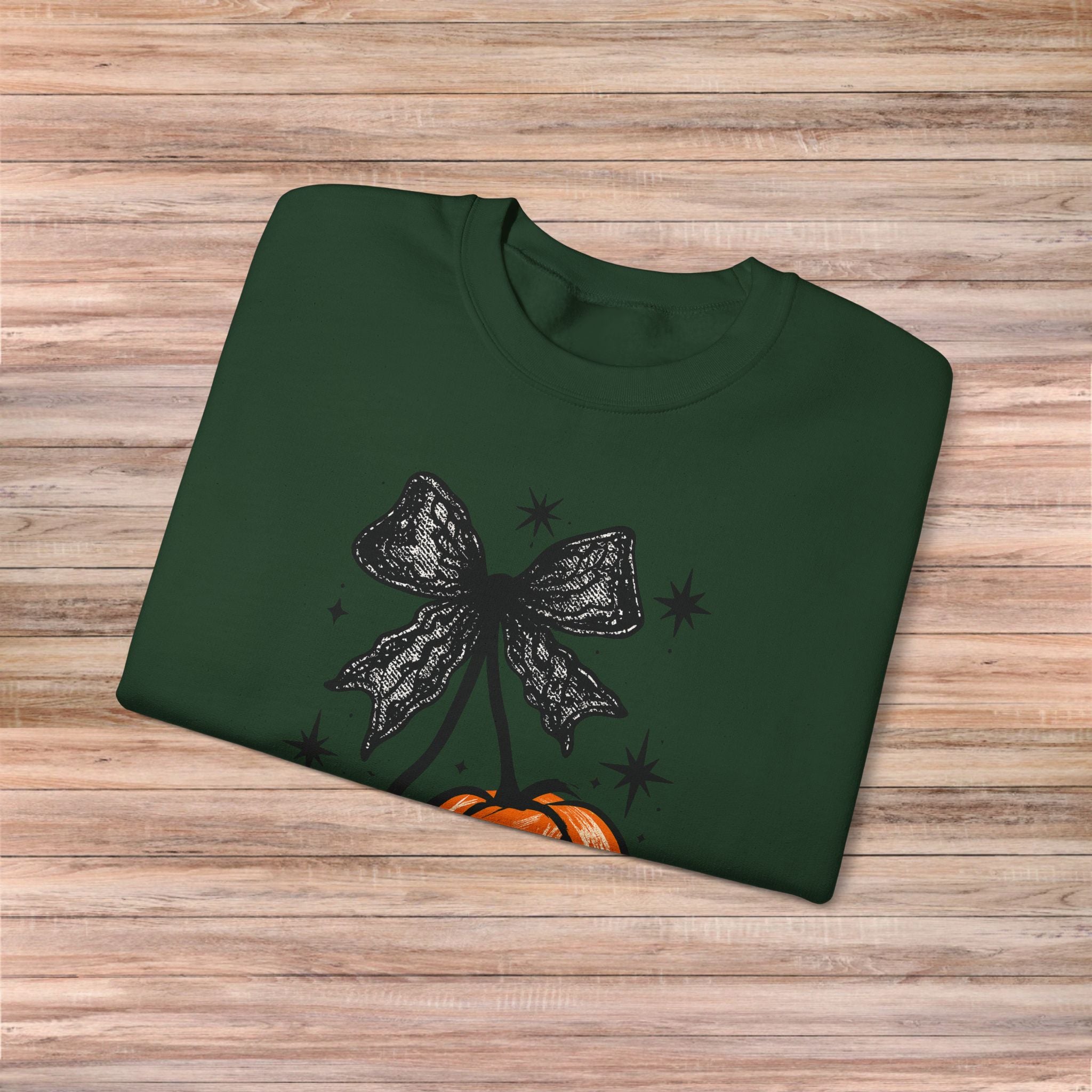 Bow Halloween Pumpkin Sweater