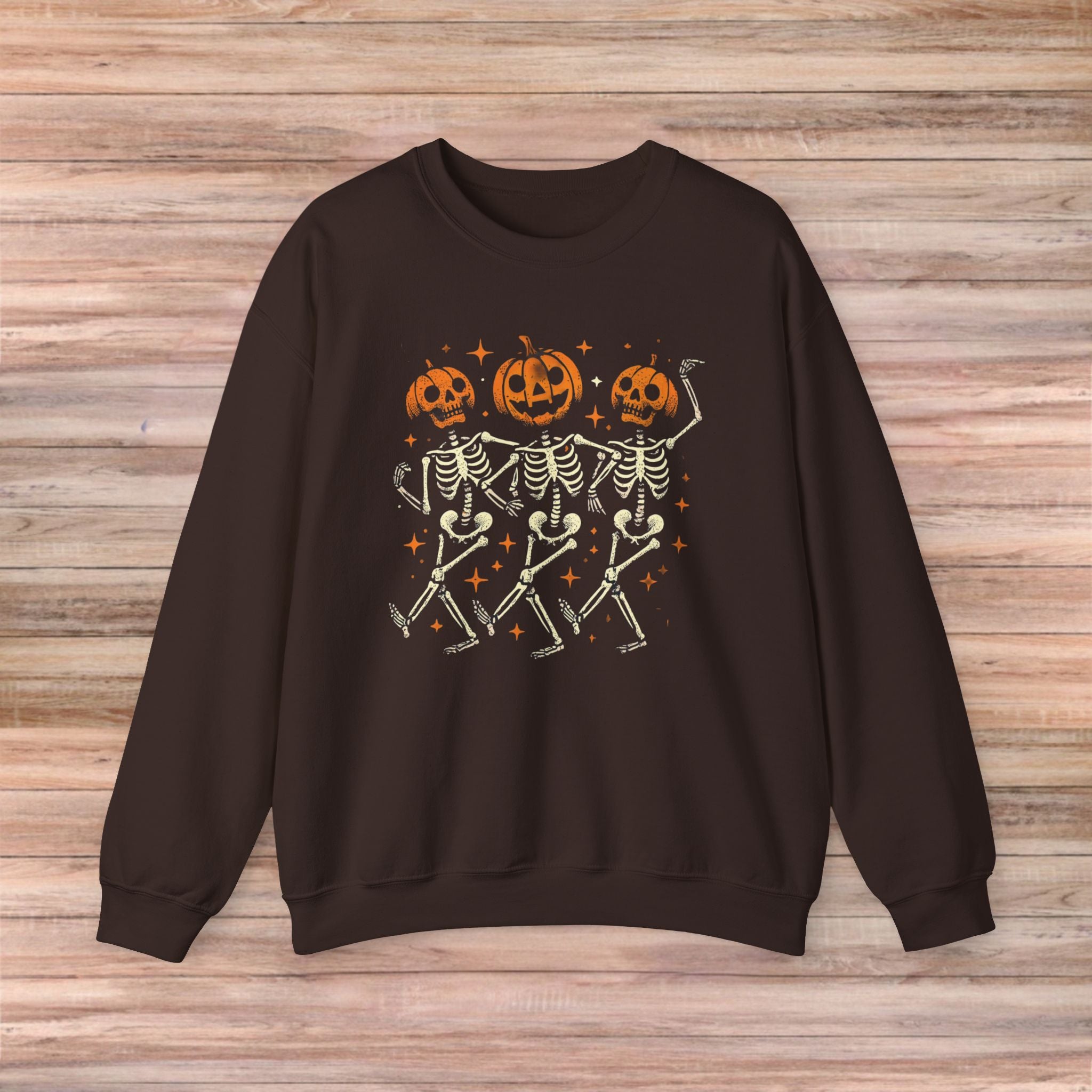 Pumpkin Skeleton Friends Sweater