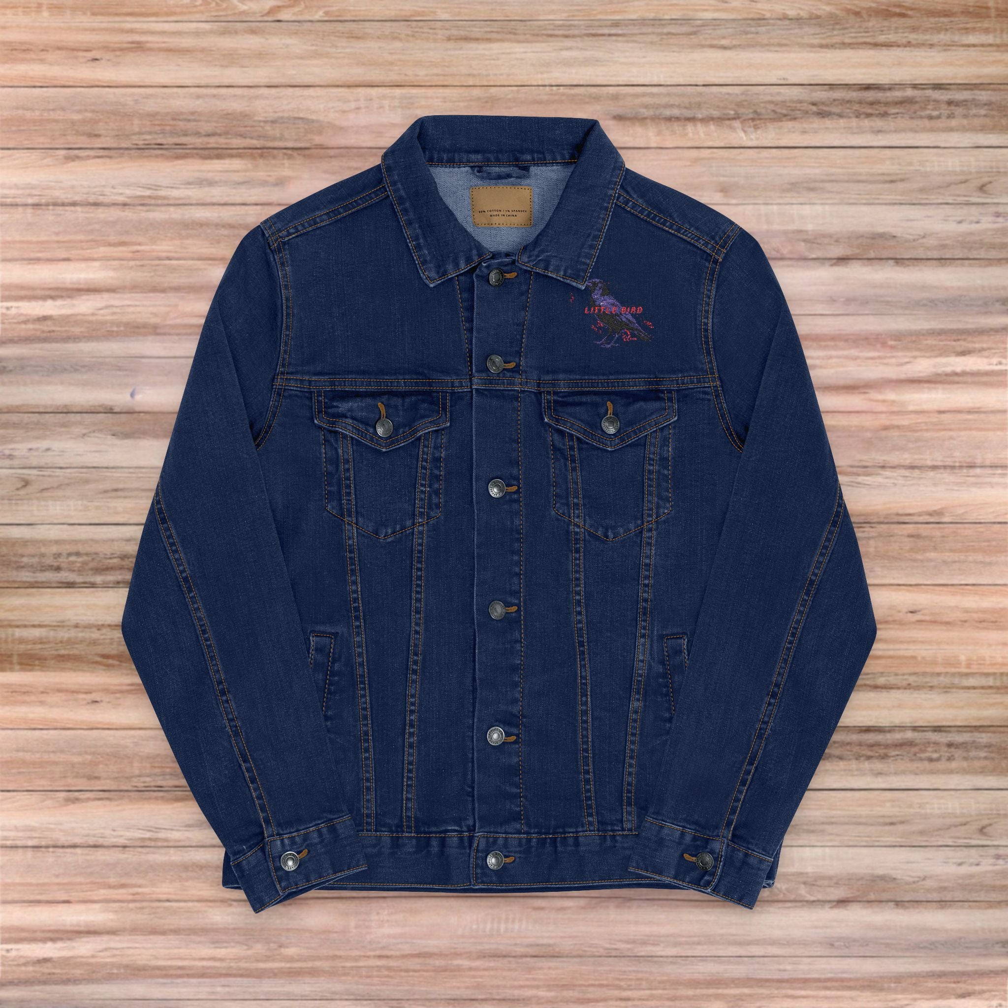 Liam’s Little Bird Denim Jacket (Embroidery)