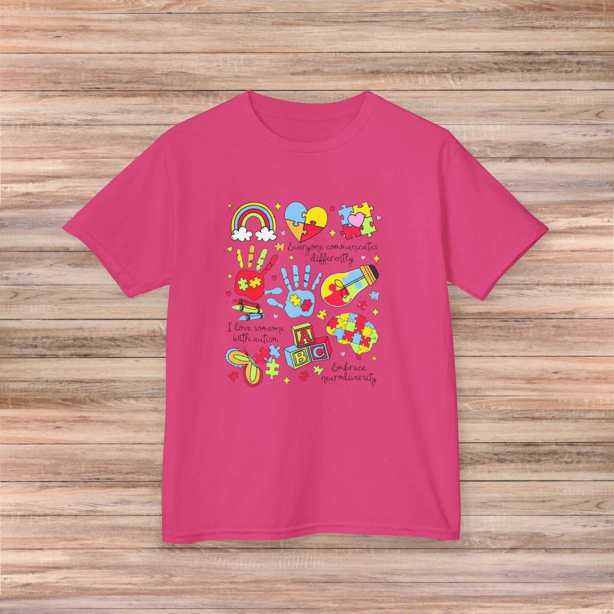 I Love Someone with Autism Youth Tshirt