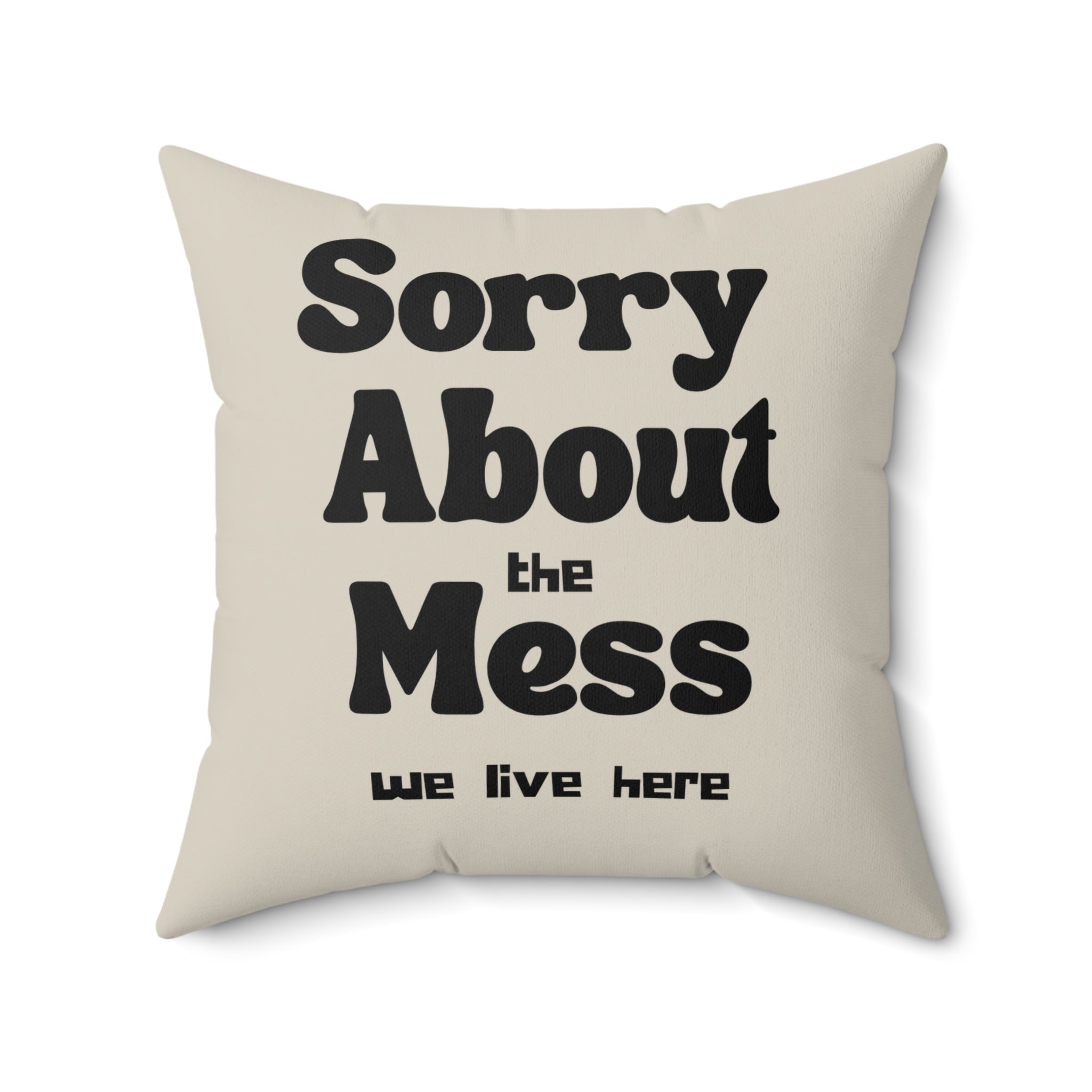Sorry About the Mess Pillow