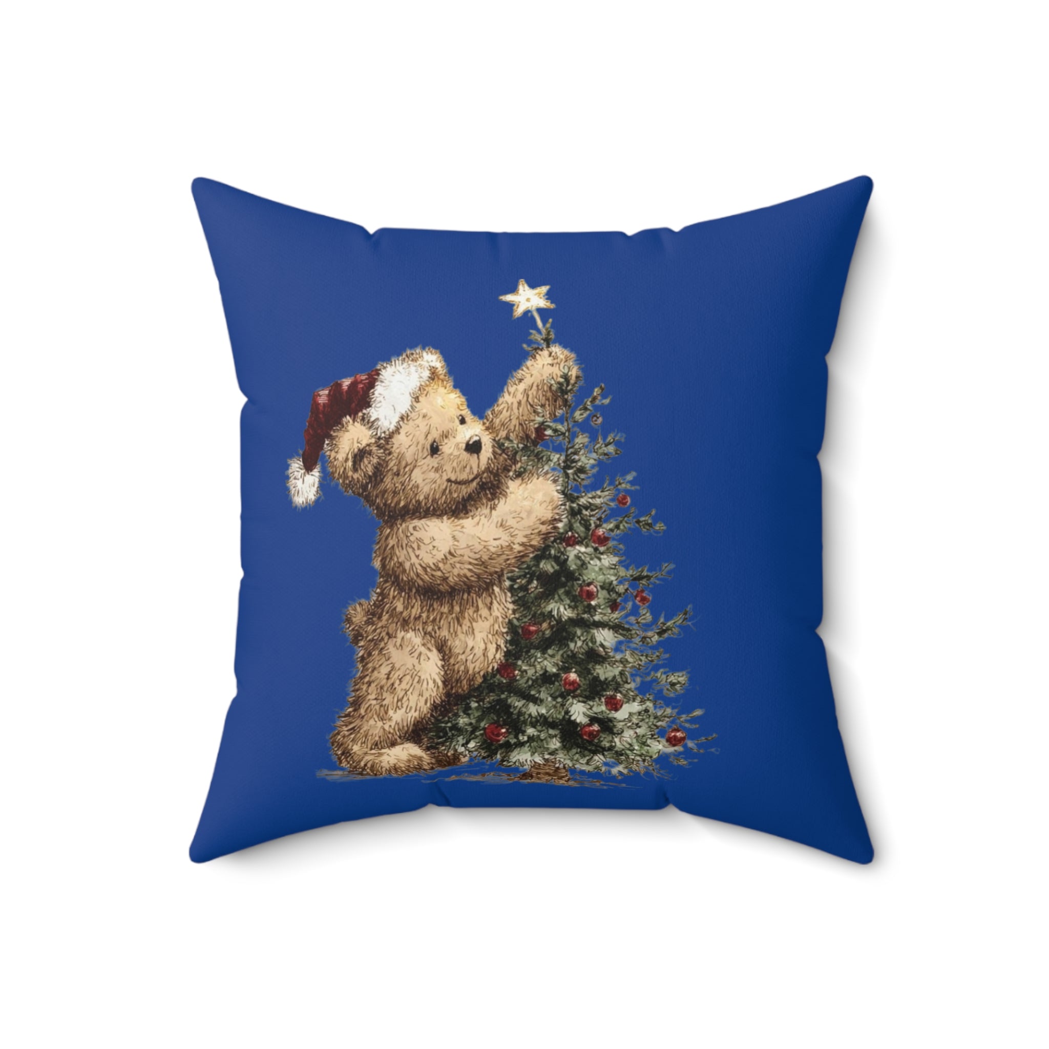Christmas Teddy Bear Pillow