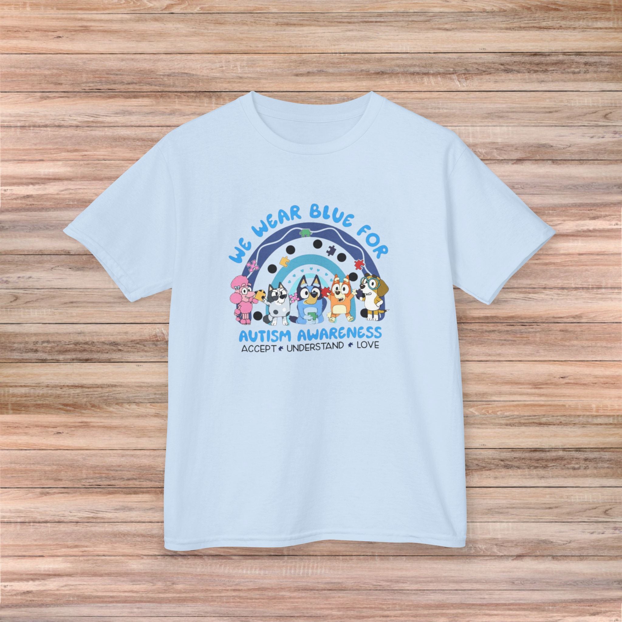 We Wear Blue for Acceptance & Love Youth Tshirt