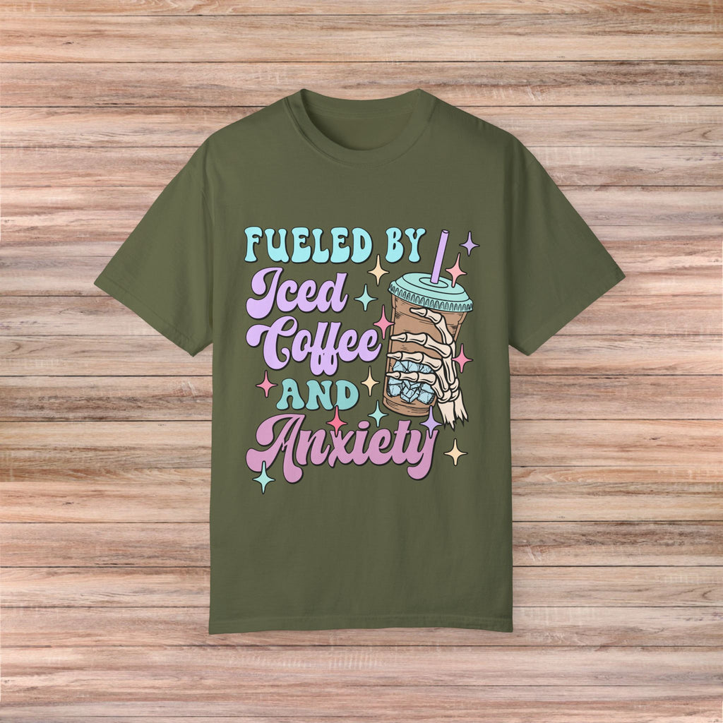 Fueled by Iced Coffee and Anxiety Tshirt