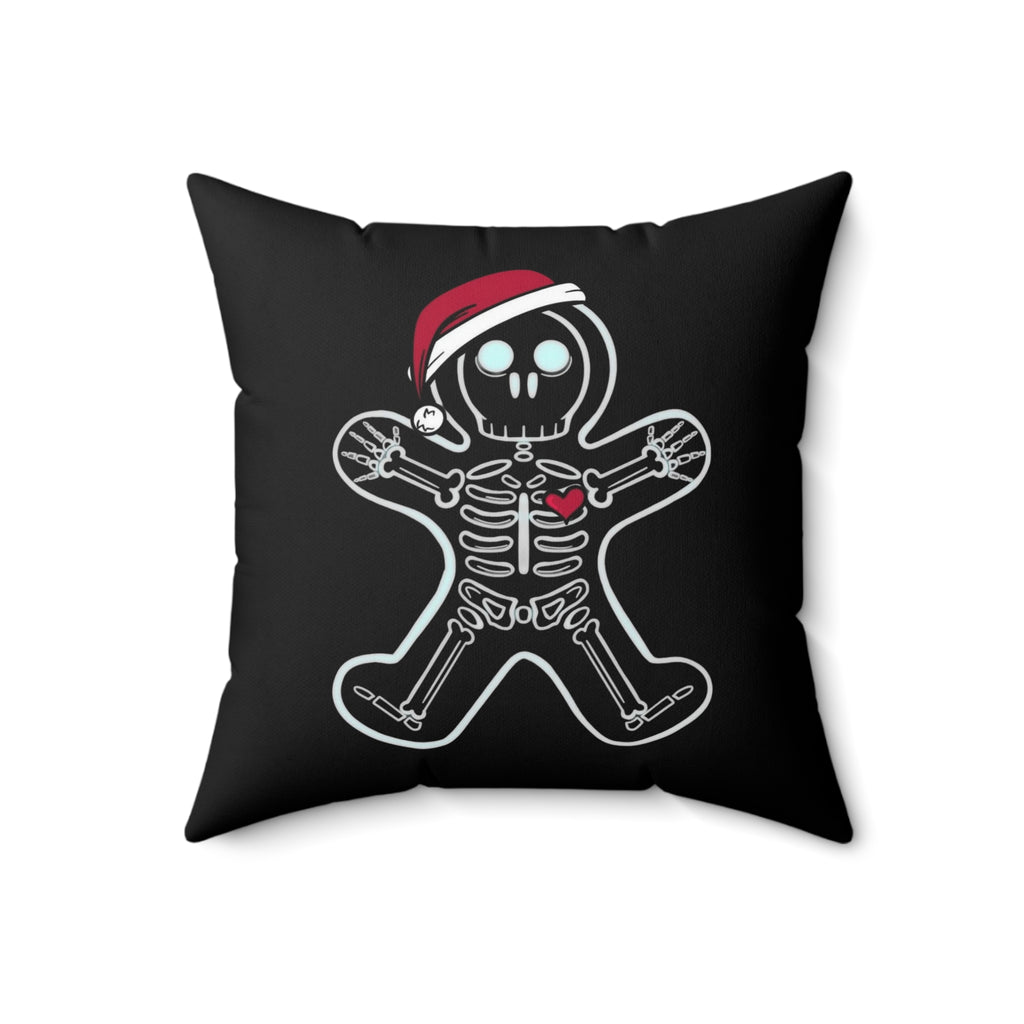 X-Ray Gingerbread Man Pillow