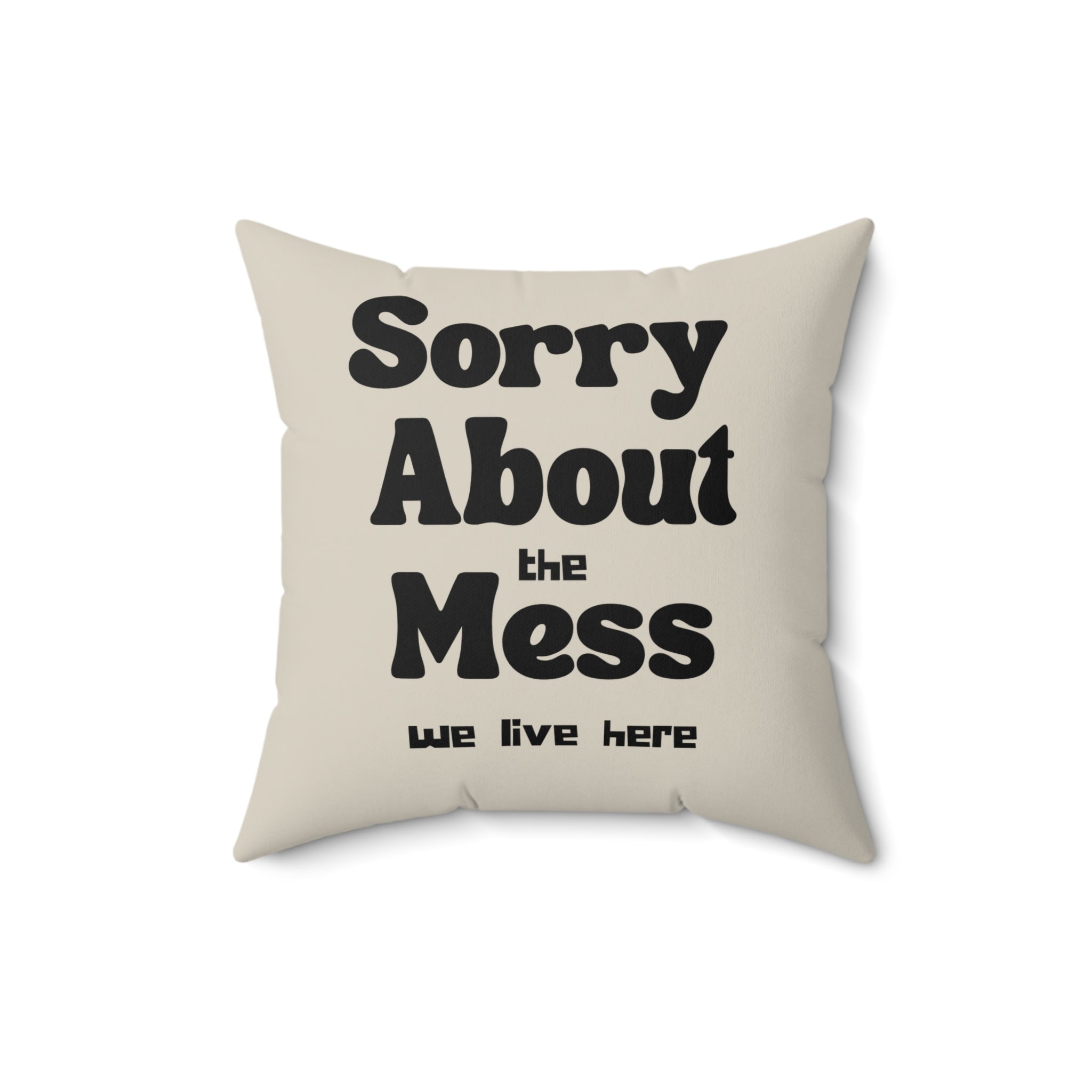 Sorry About the Mess Pillow
