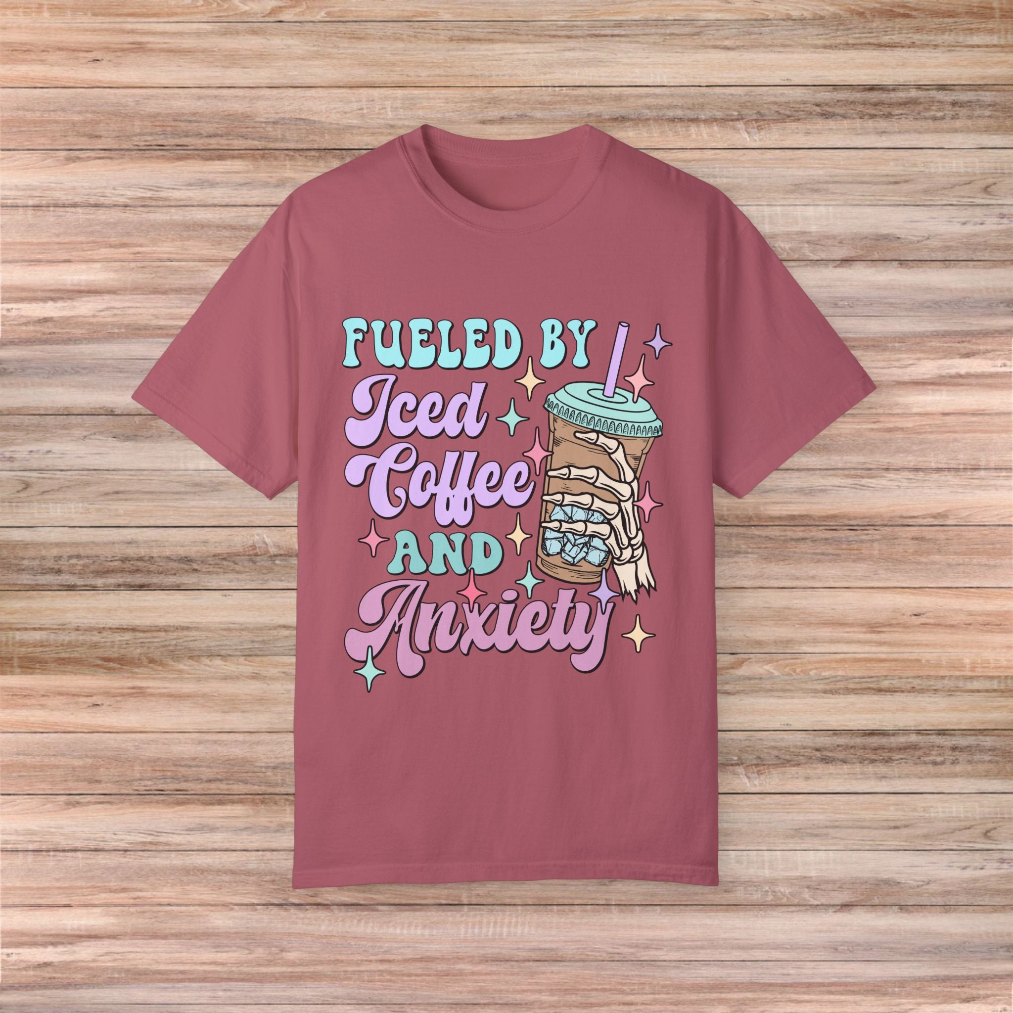 Fueled by Iced Coffee and Anxiety Tshirt