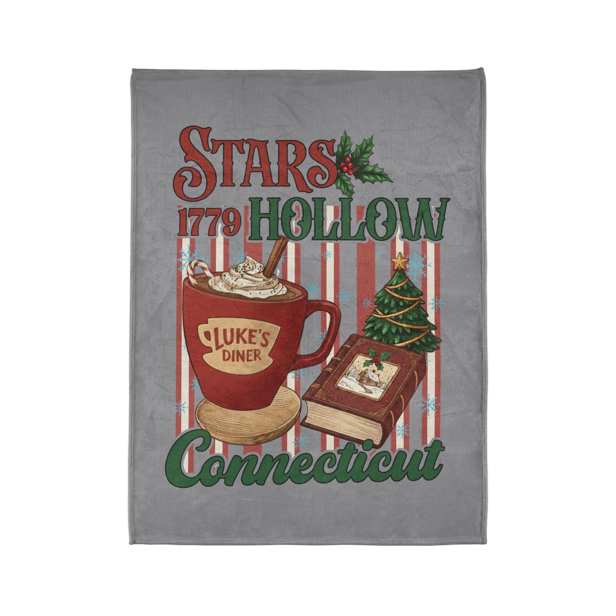 Stars Hollow Connecticut Holiday Luke’s Diner Blanket
