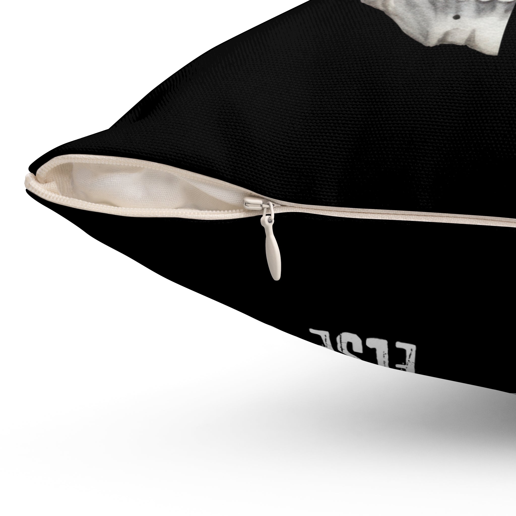 Always Remember Skull Pillow (Black)