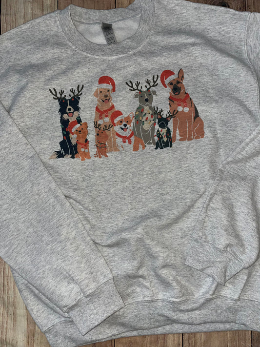 Santa Dogs Sweater