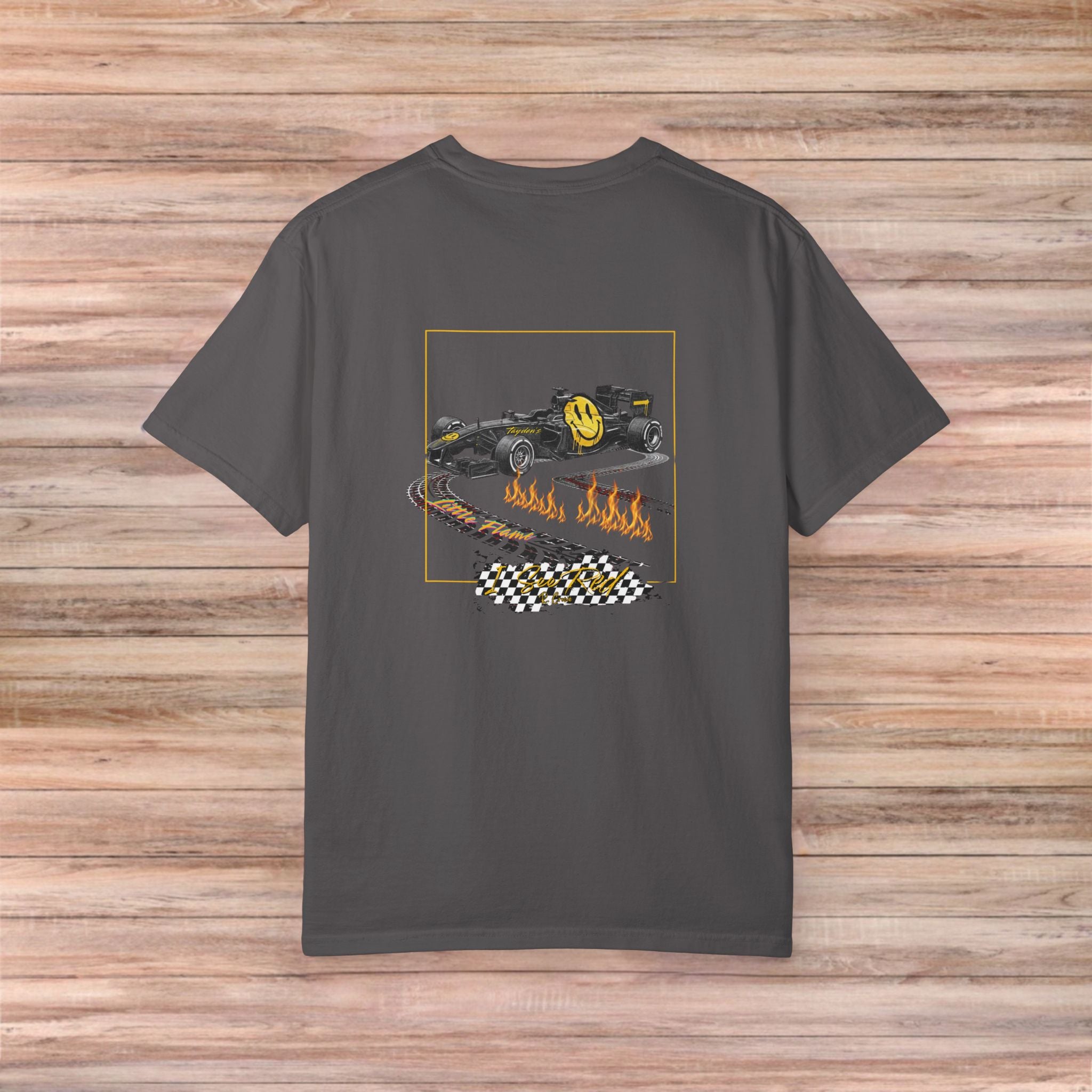 Tayden’s Little Flame Smily Face Car Tshirt