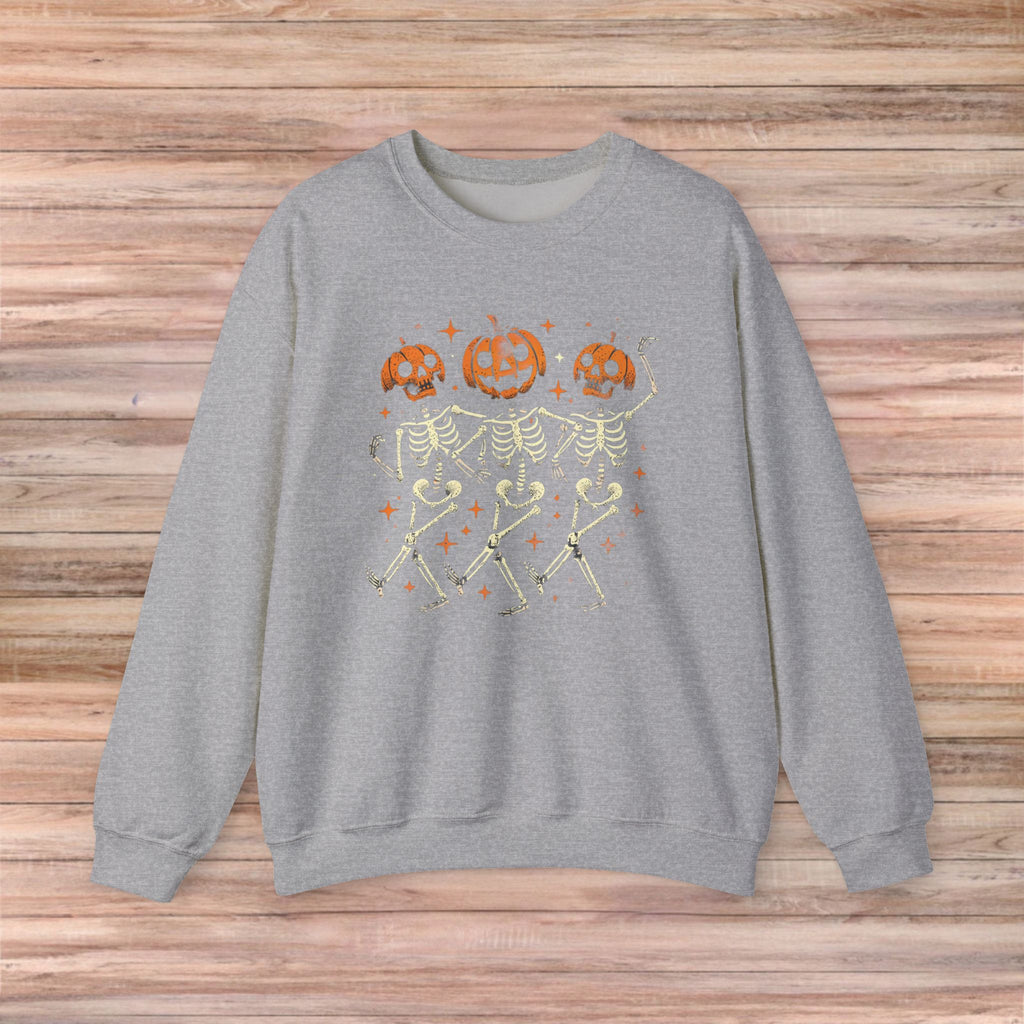 Pumpkin Skeleton Friends Sweater