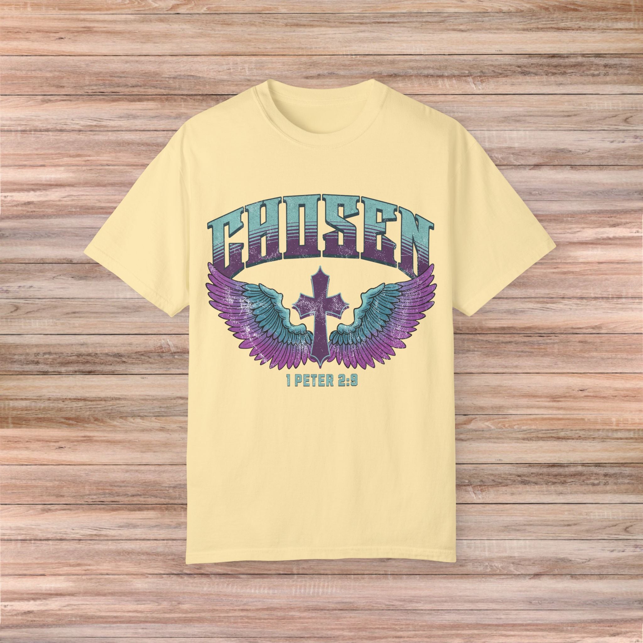Chosen' with Wings & Cross Tshirt
