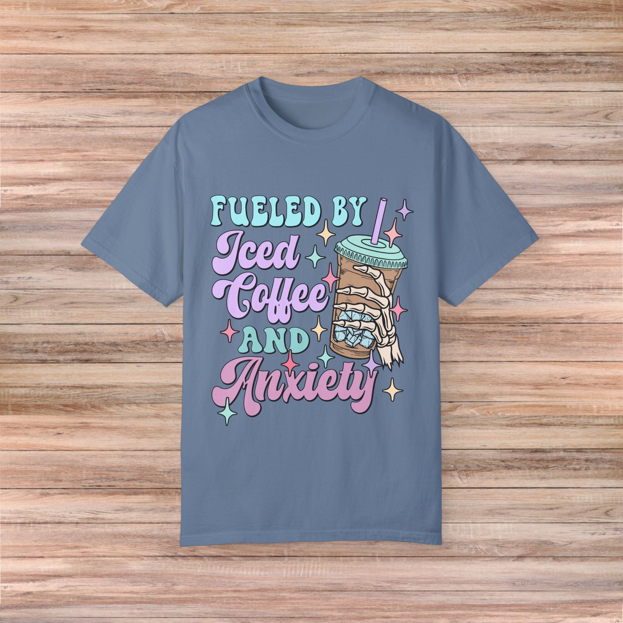 Fueled by Iced Coffee and Anxiety Tshirt