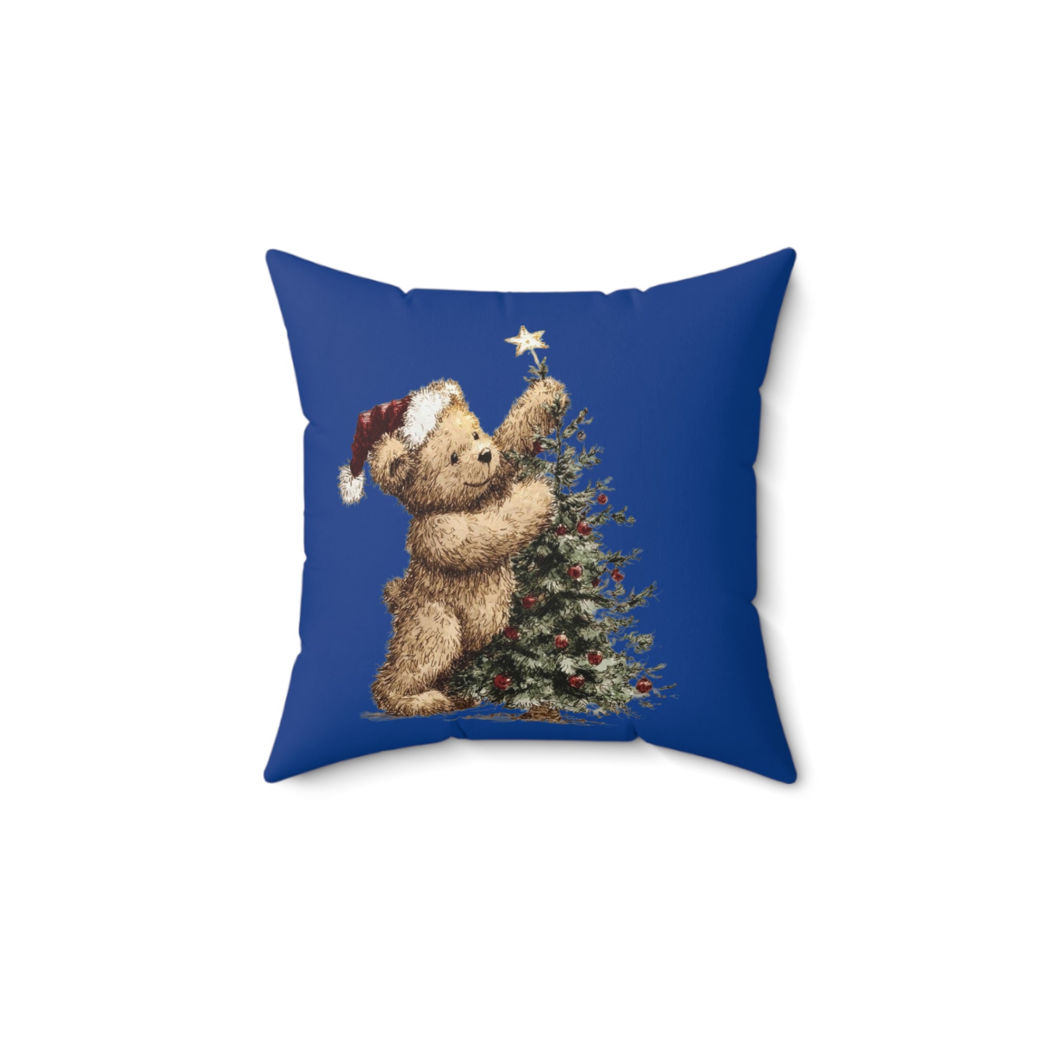 Christmas Teddy Bear Pillow