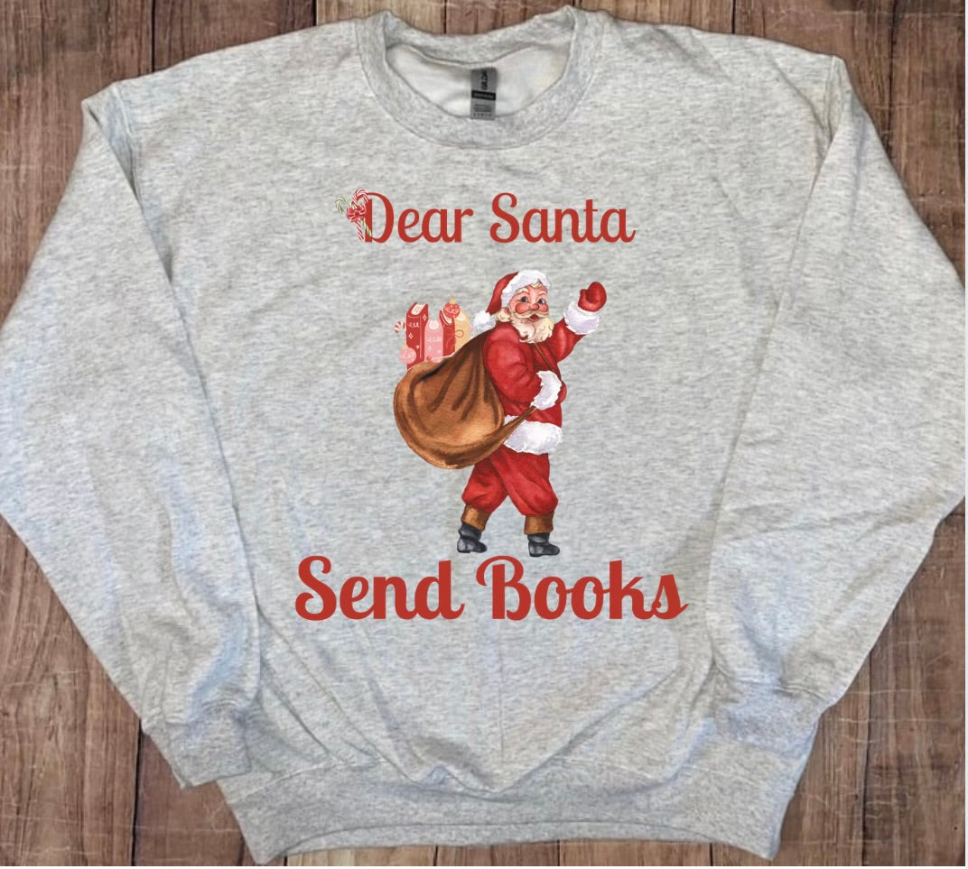 Dear Santa Send Books Sweater