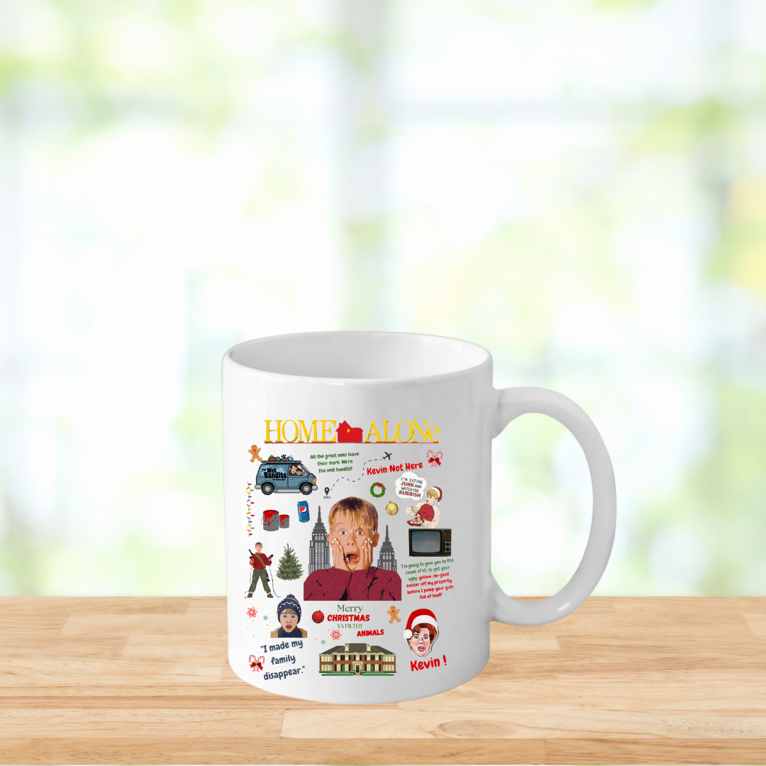 Home Alone Collage Mug