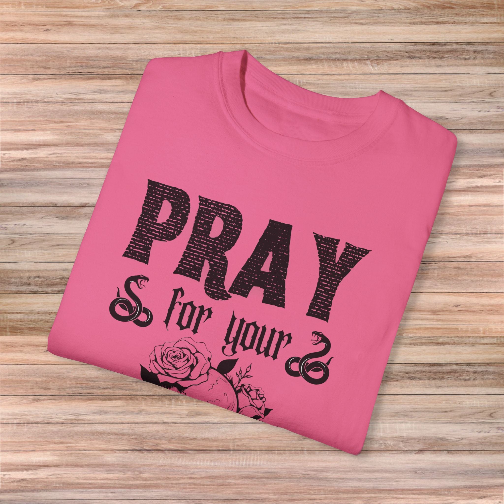 Pray for Your Enemies Skull Tshirt