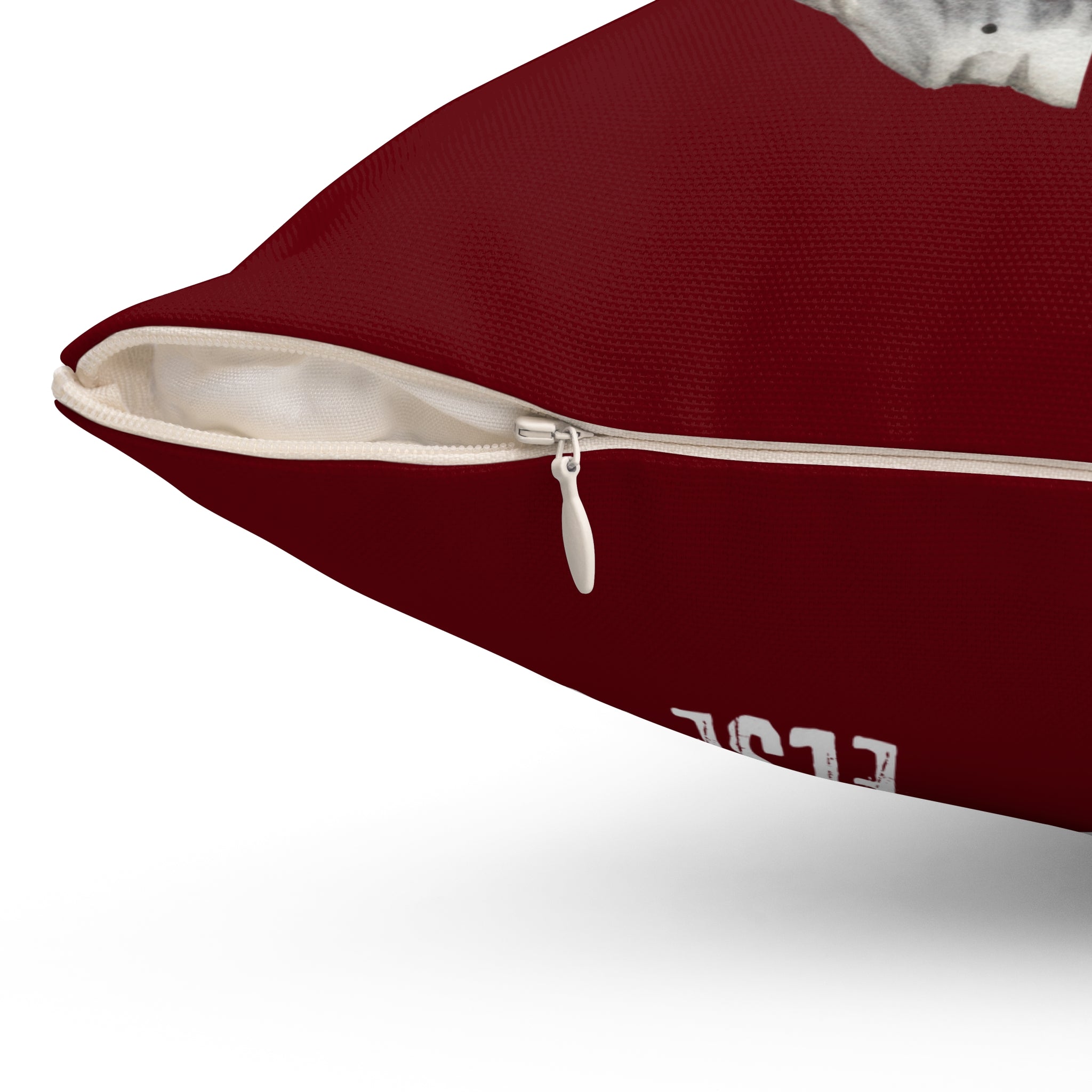 Always Remember Skull Pillow (Burgundy)