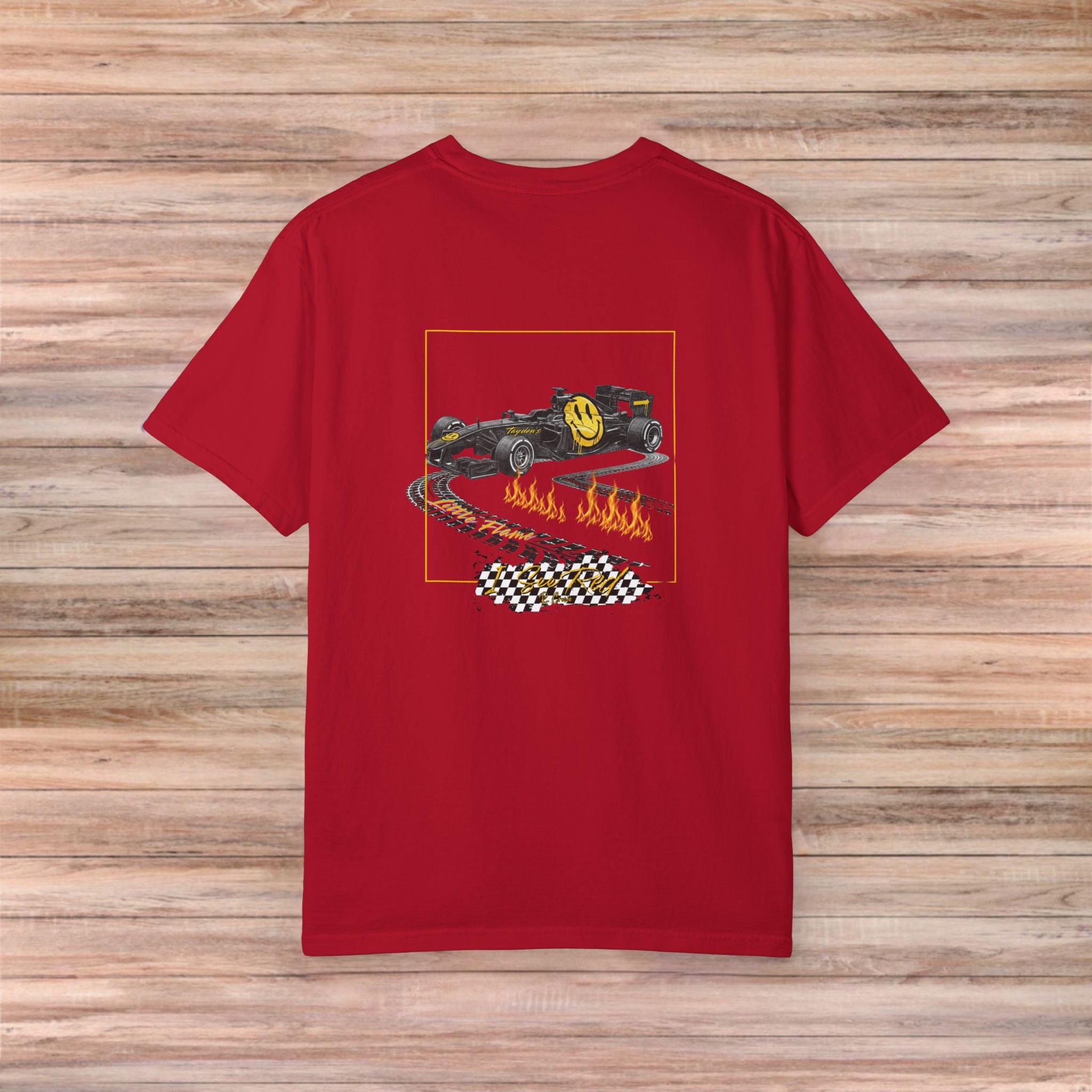 Tayden’s Little Flame Smily Face Car Tshirt