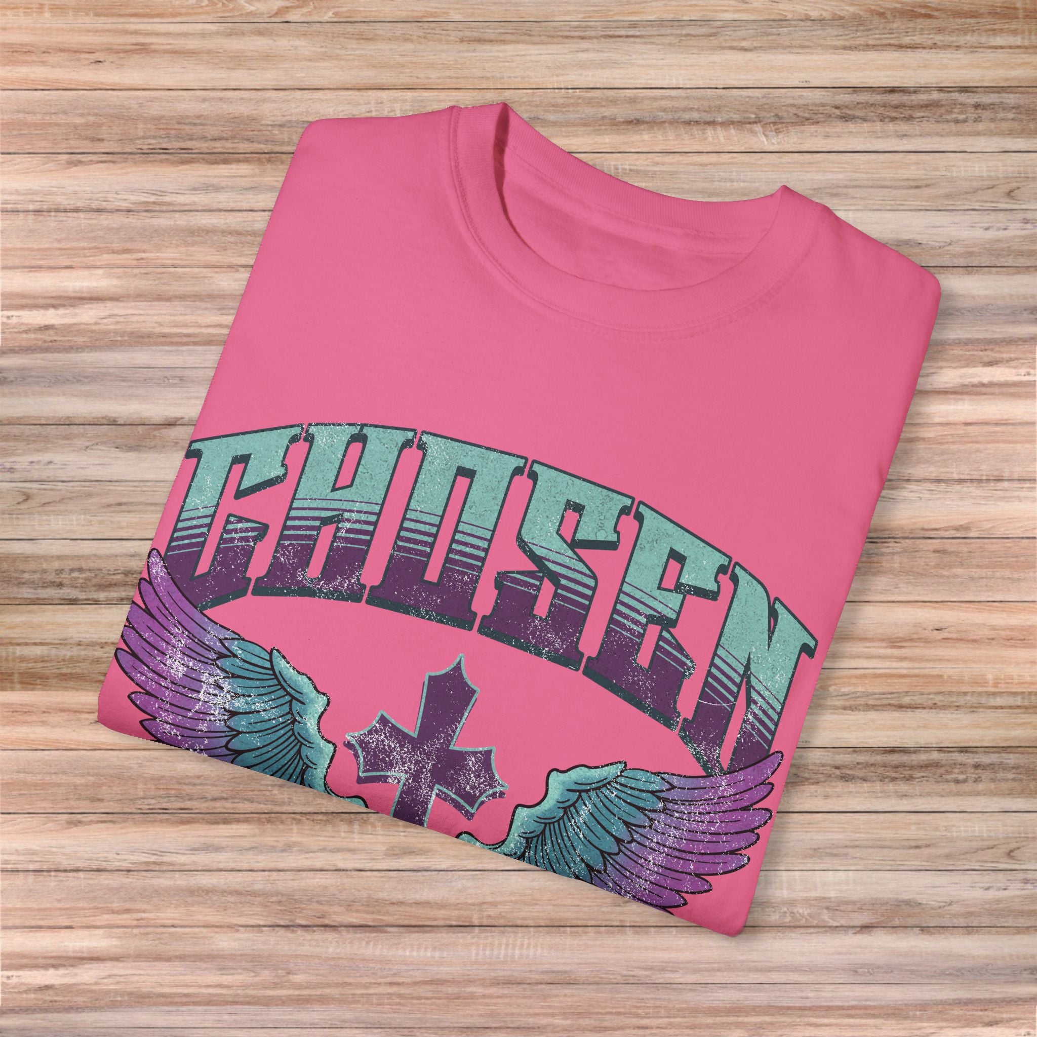 Chosen' with Wings & Cross Tshirt