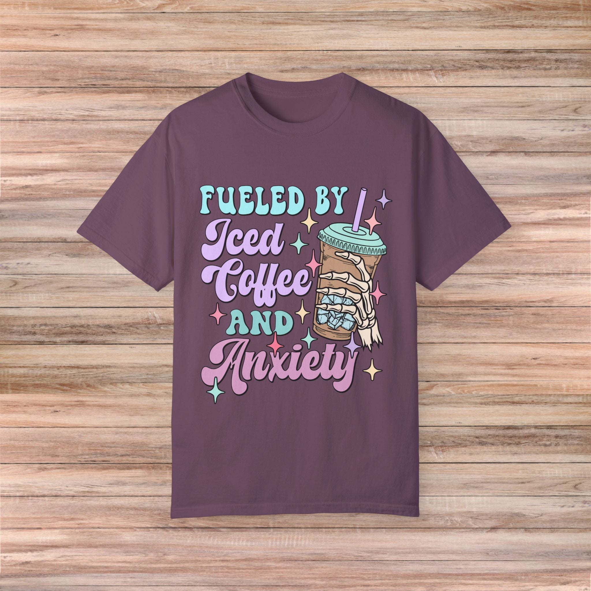 Fueled by Iced Coffee and Anxiety Tshirt