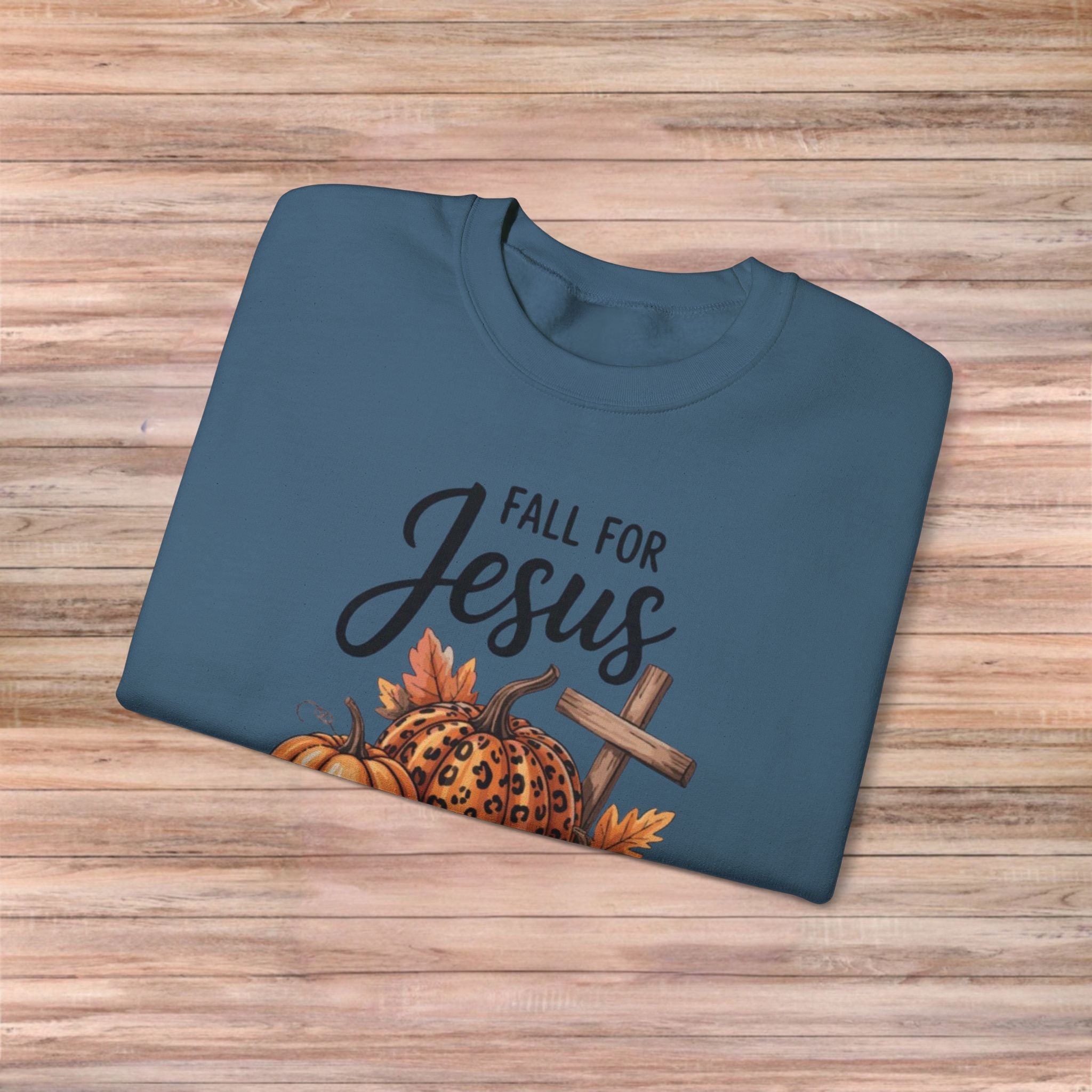 Fall For Jesus He Never Leaves Sweater