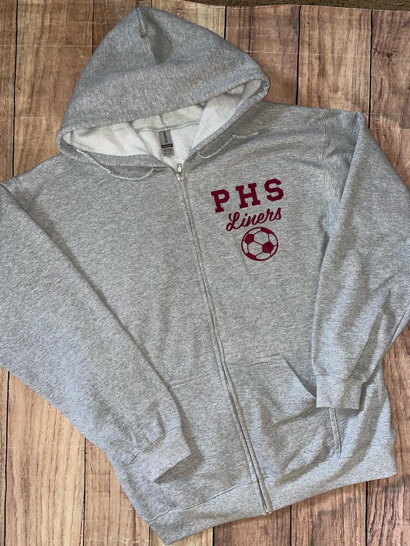 PHS Liner Zip Front Hoodie