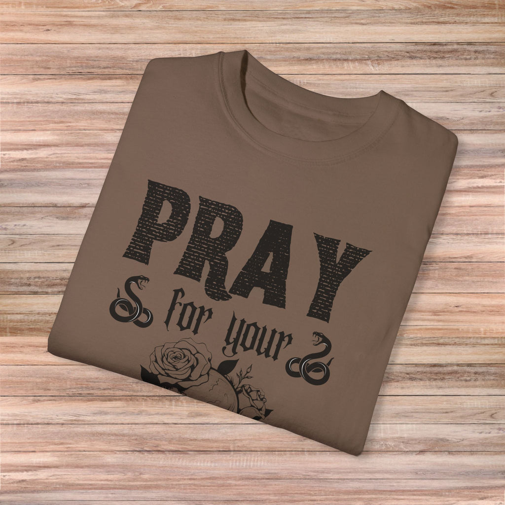 Pray for Your Enemies Skull Tshirt