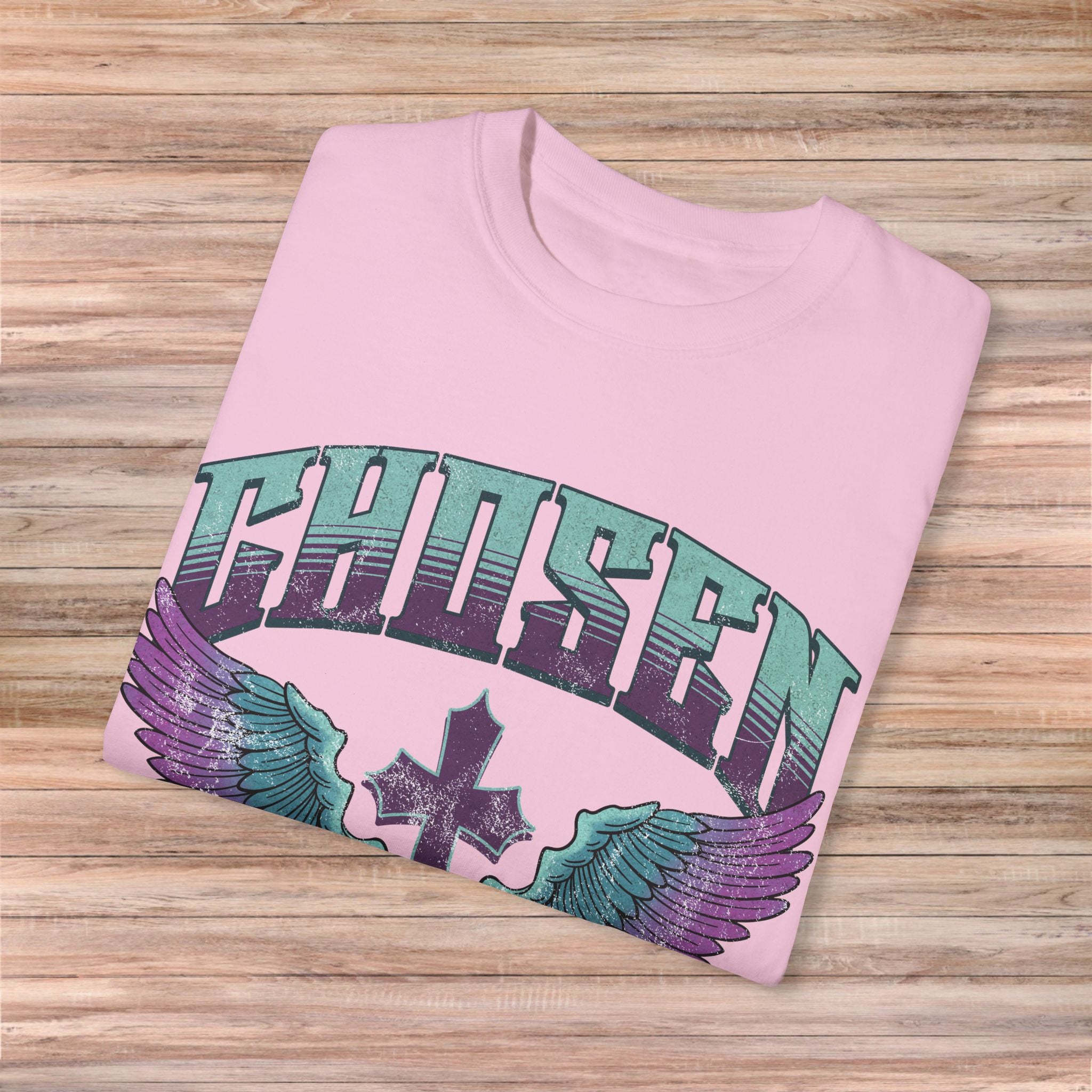 Chosen' with Wings & Cross Tshirt