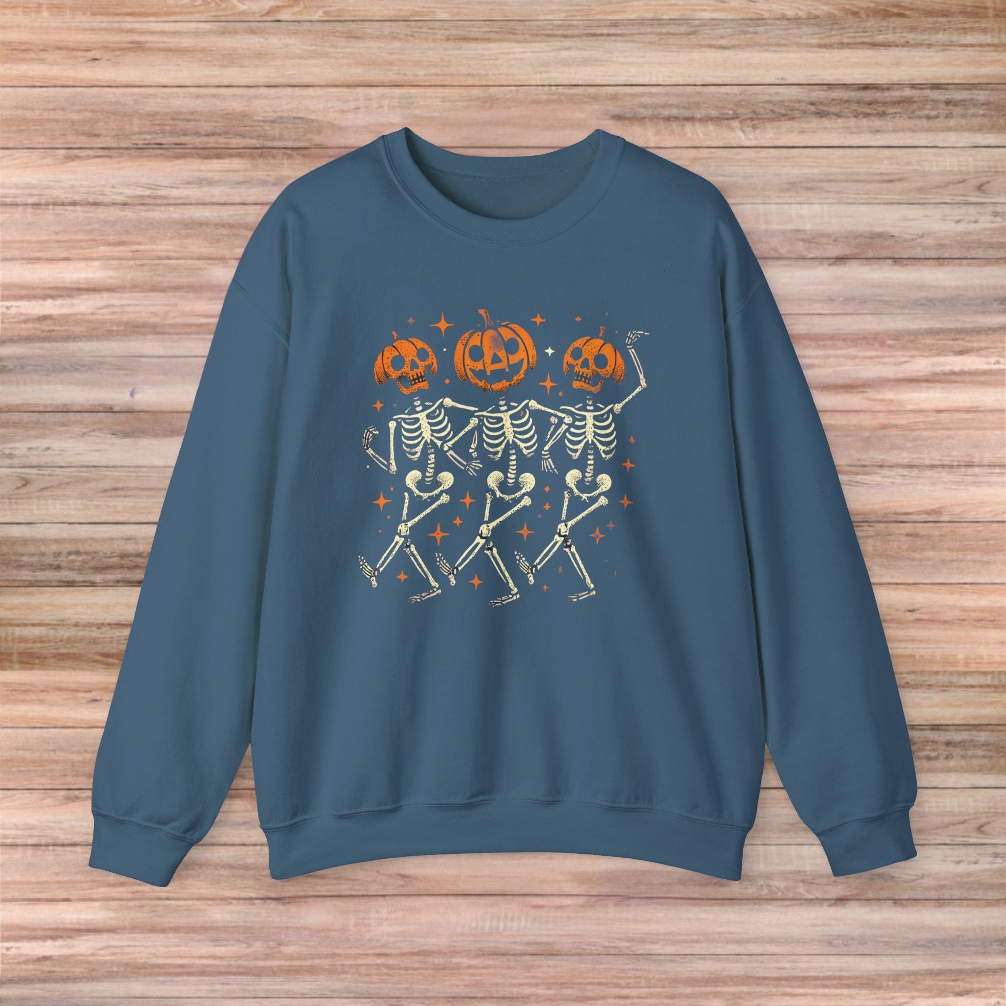 Pumpkin Skeleton Friends Sweater