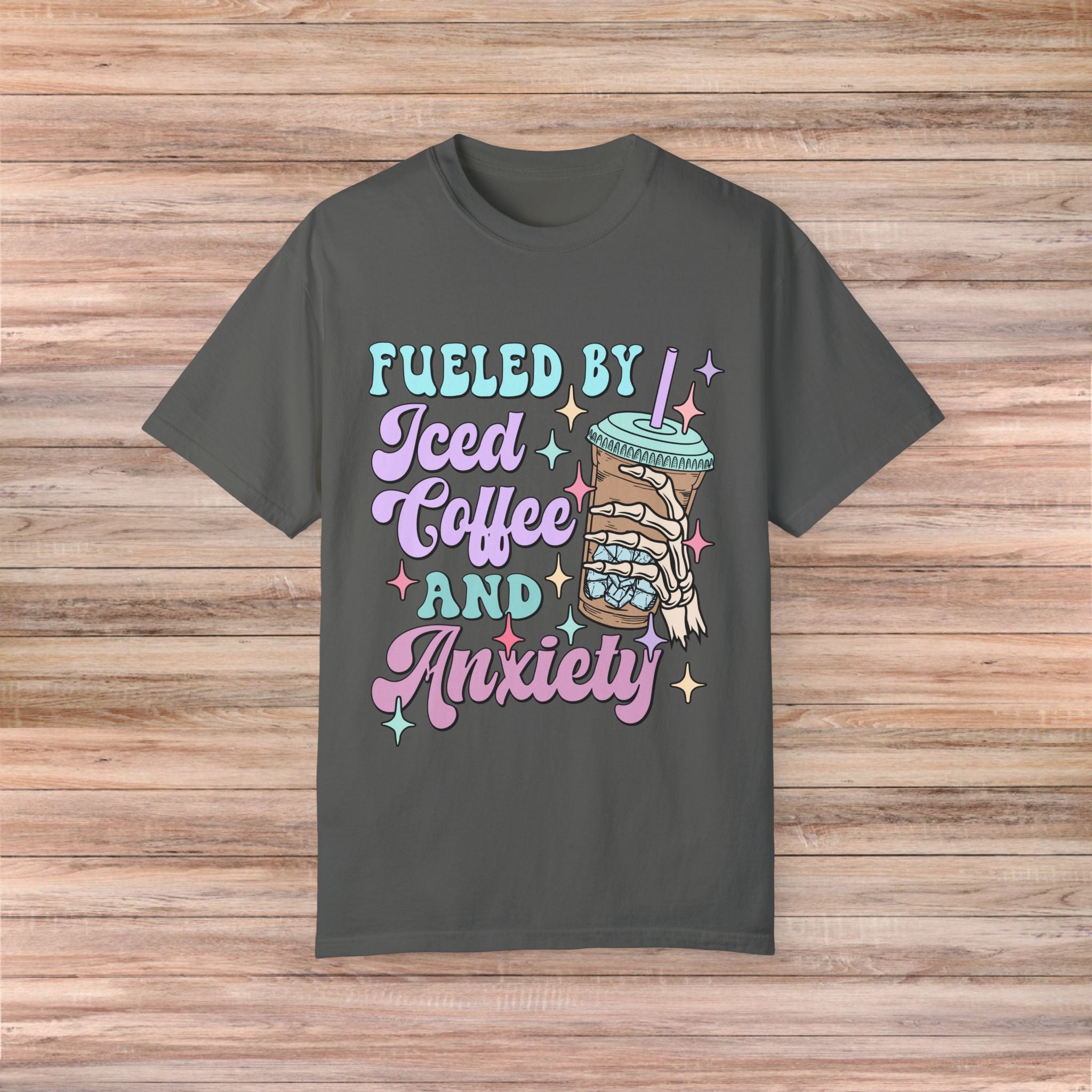 Fueled by Iced Coffee and Anxiety Tshirt