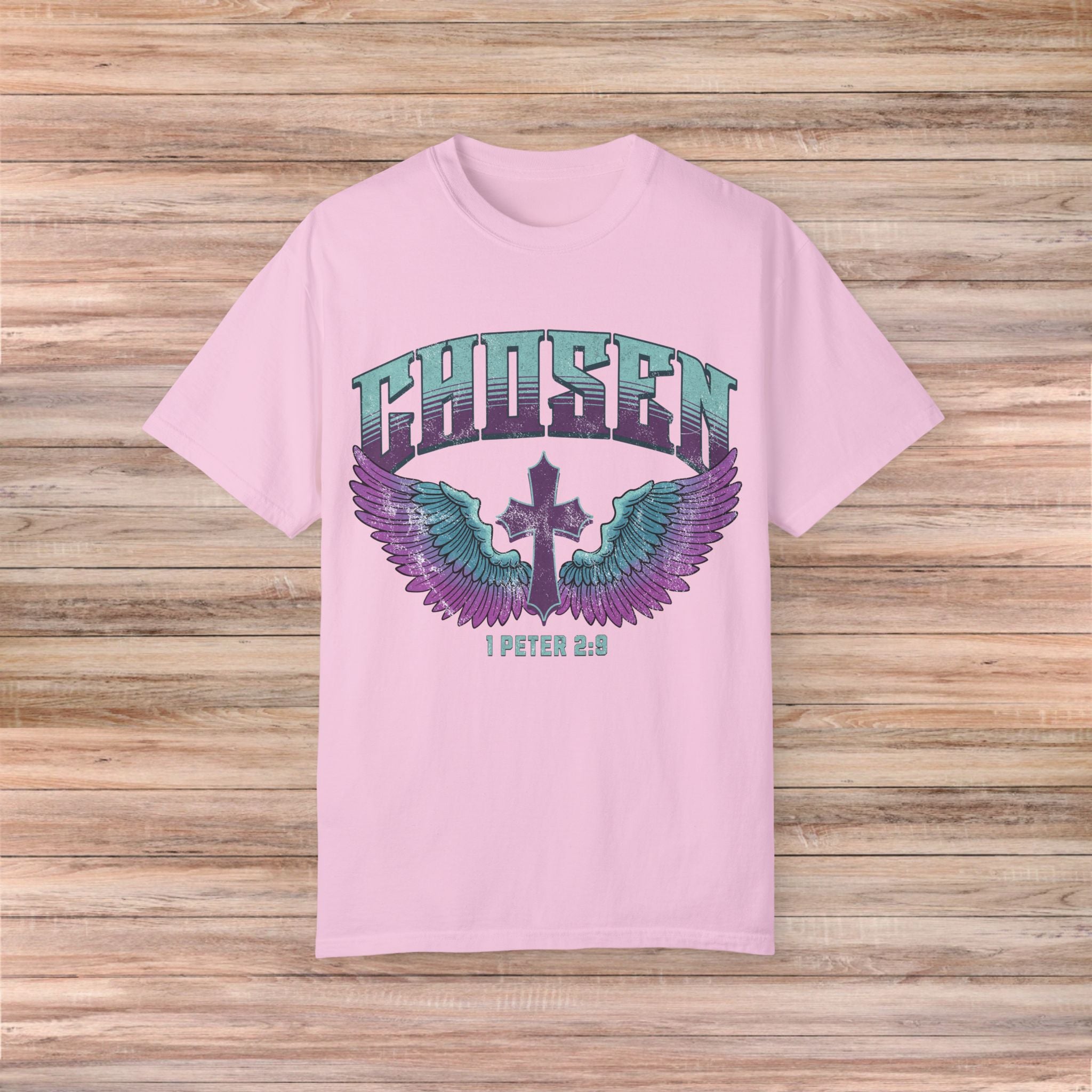 Chosen' with Wings & Cross Tshirt