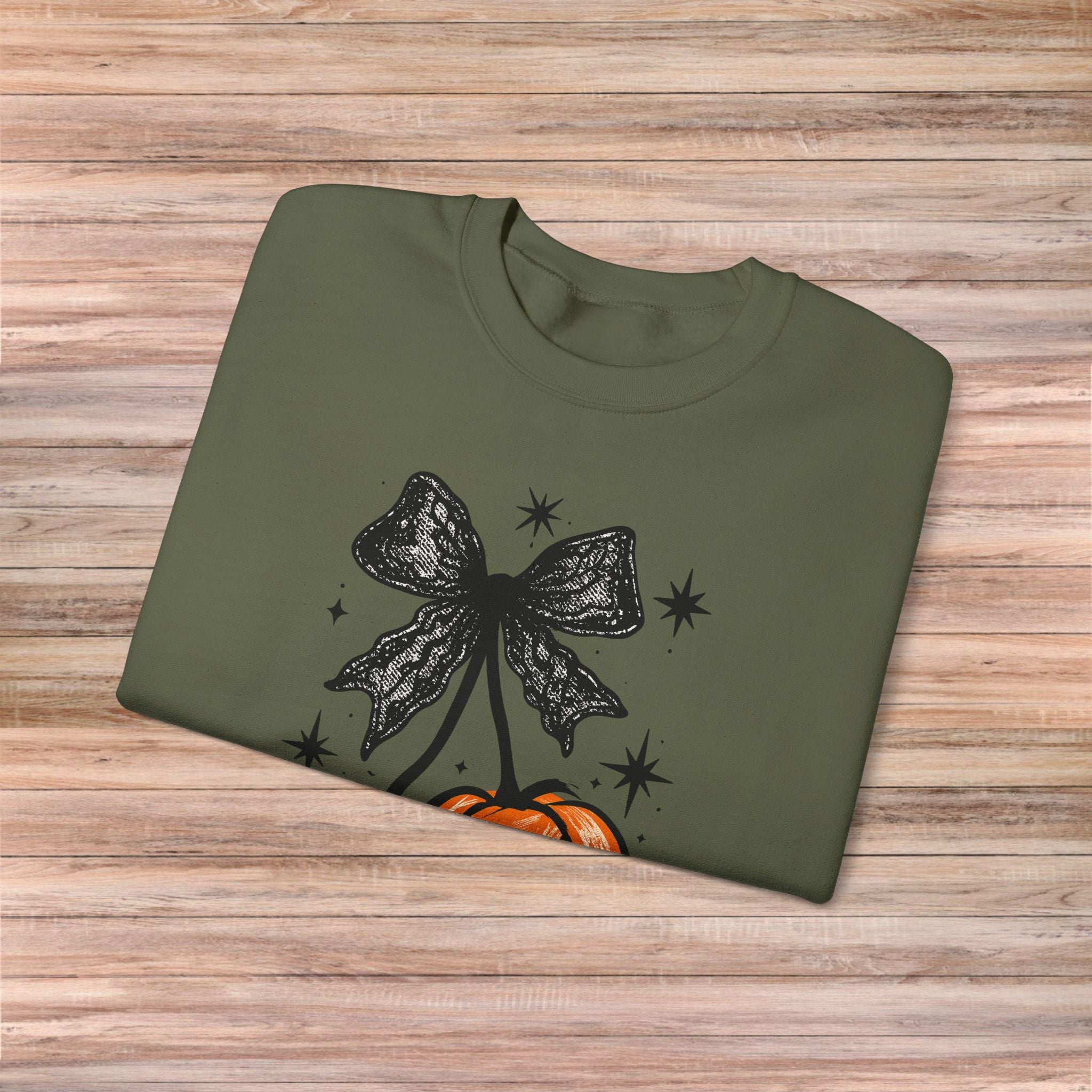 Bow Halloween Pumpkin Sweater