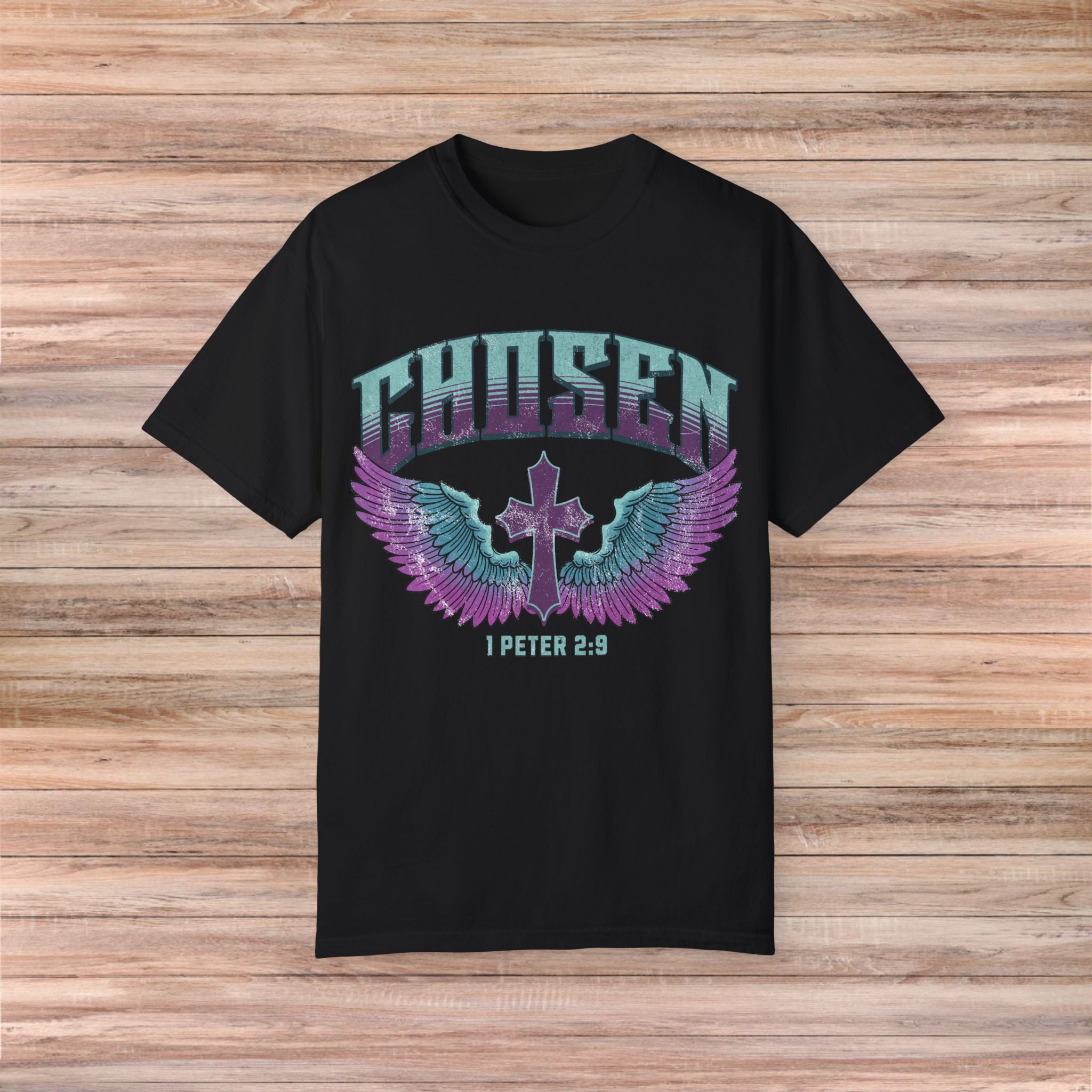 Chosen' with Wings & Cross Tshirt