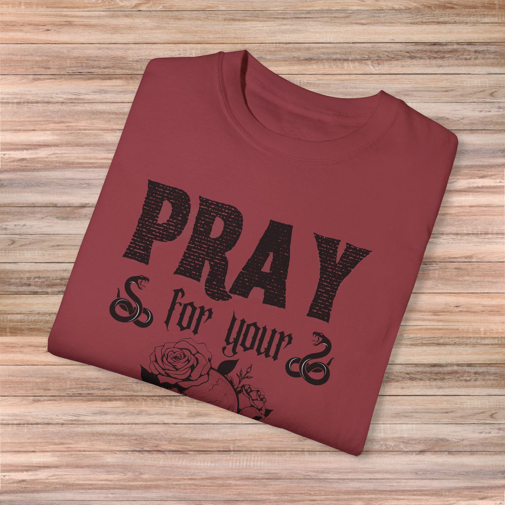 Pray for Your Enemies Skull Tshirt