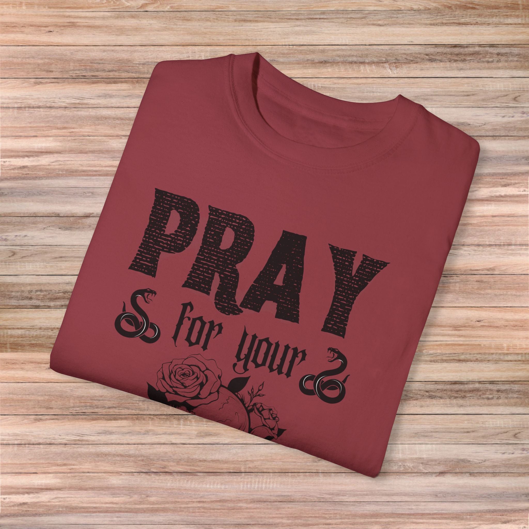 Pray for Your Enemies Skull Tshirt
