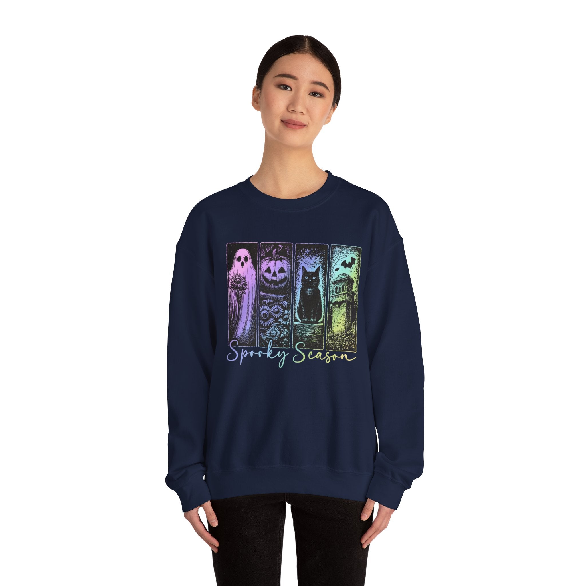 Spooky Metallic Season Sweater
