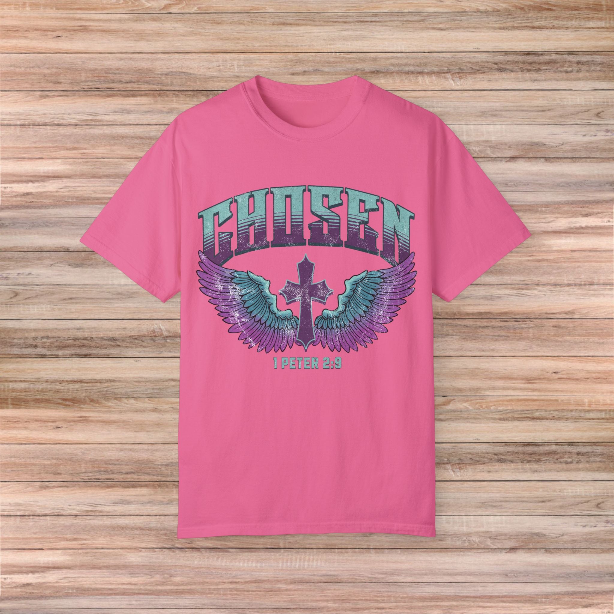 Chosen' with Wings & Cross Tshirt