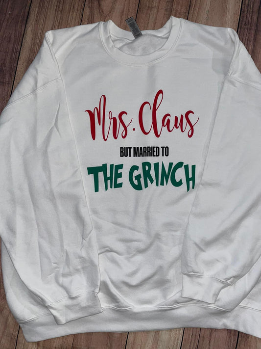 Mrs Claus but married to The Grinch Top